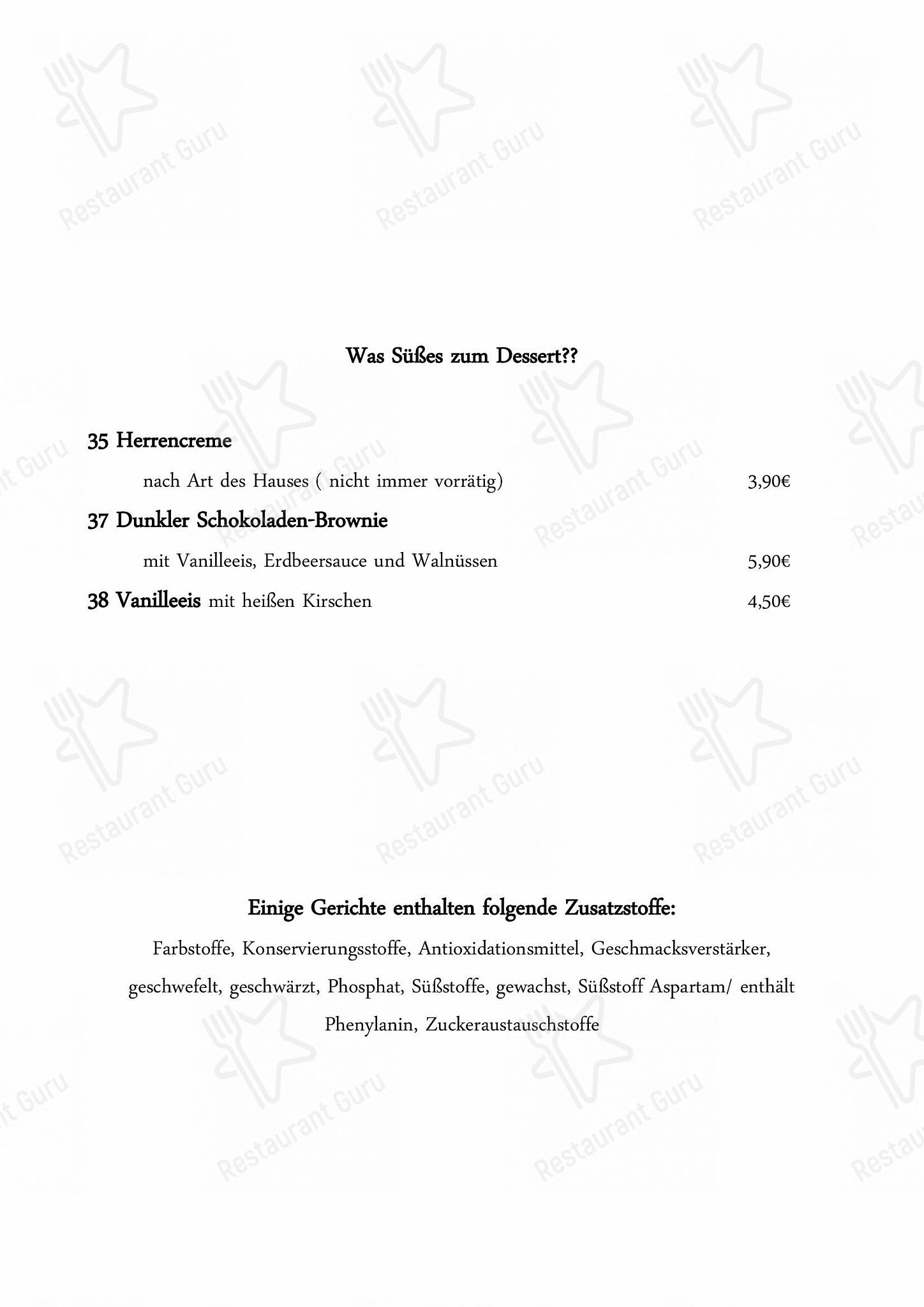 Основное меню pour Restaurant Deitmer dans Rhede