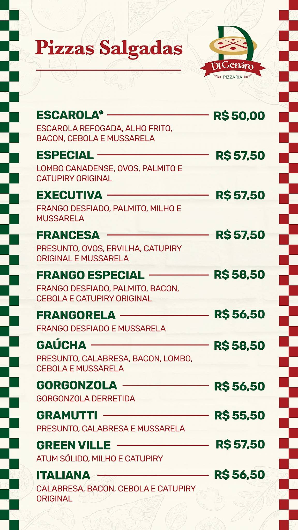 Di Genaro cardápio