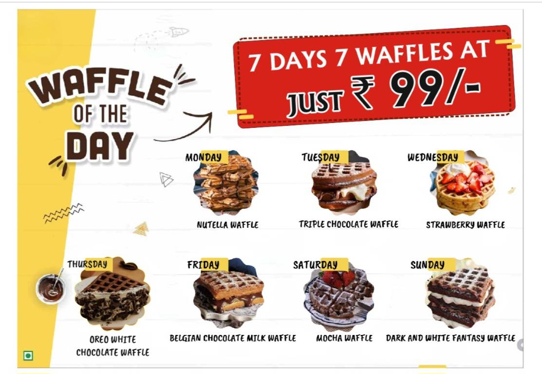 Downtown Waffle menu