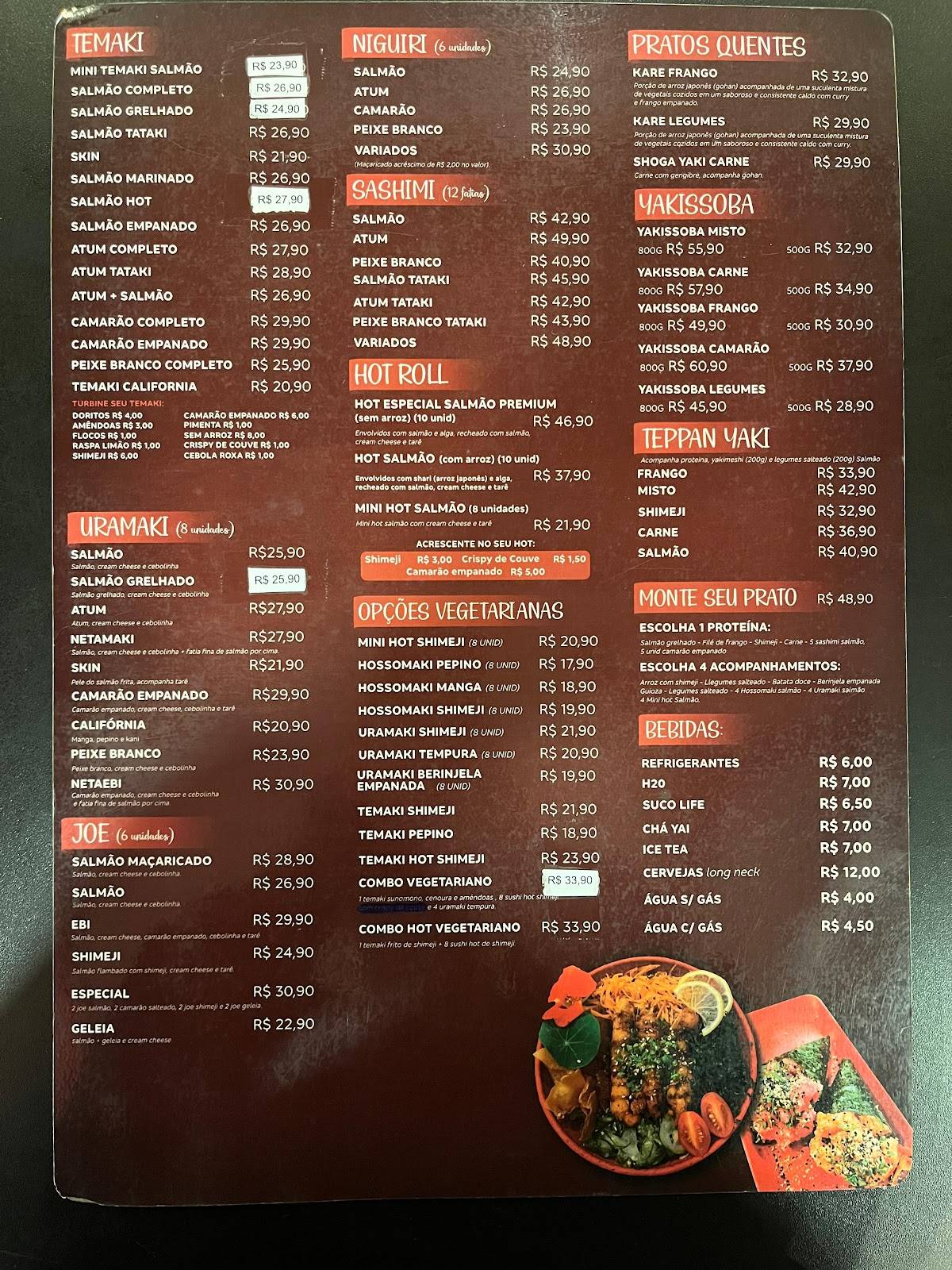 Eat temaki Botucatu cardápio