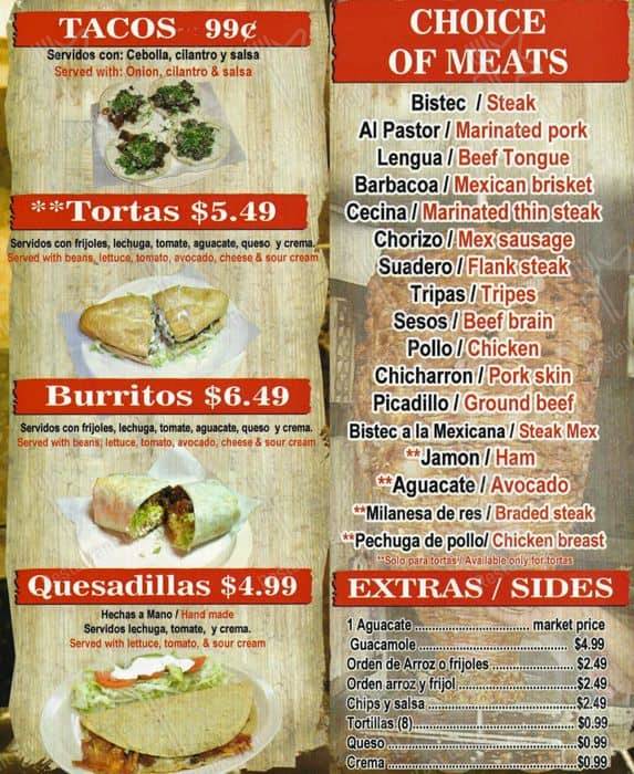 El Puesto menu