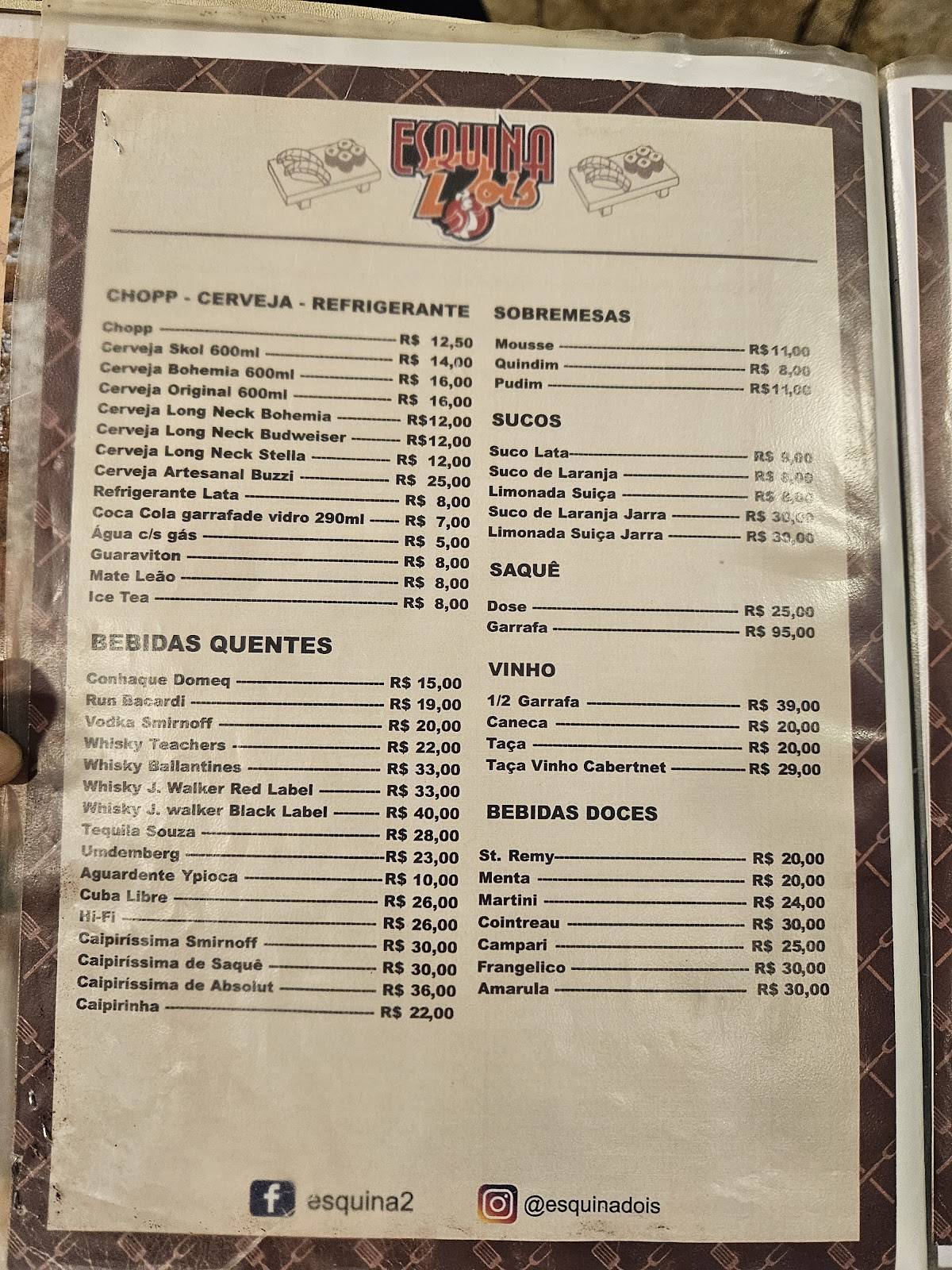 Esquina 2 / Kado Sushi - Picanha e Japonês cardápio