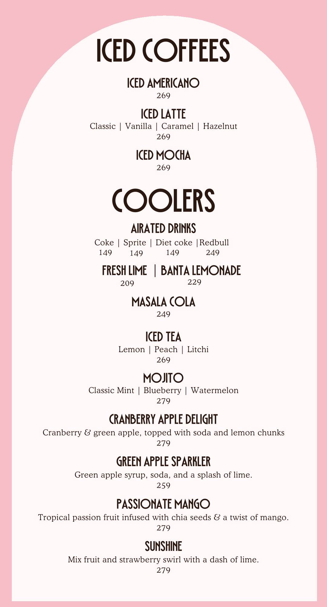 FO- Food Overloded menu