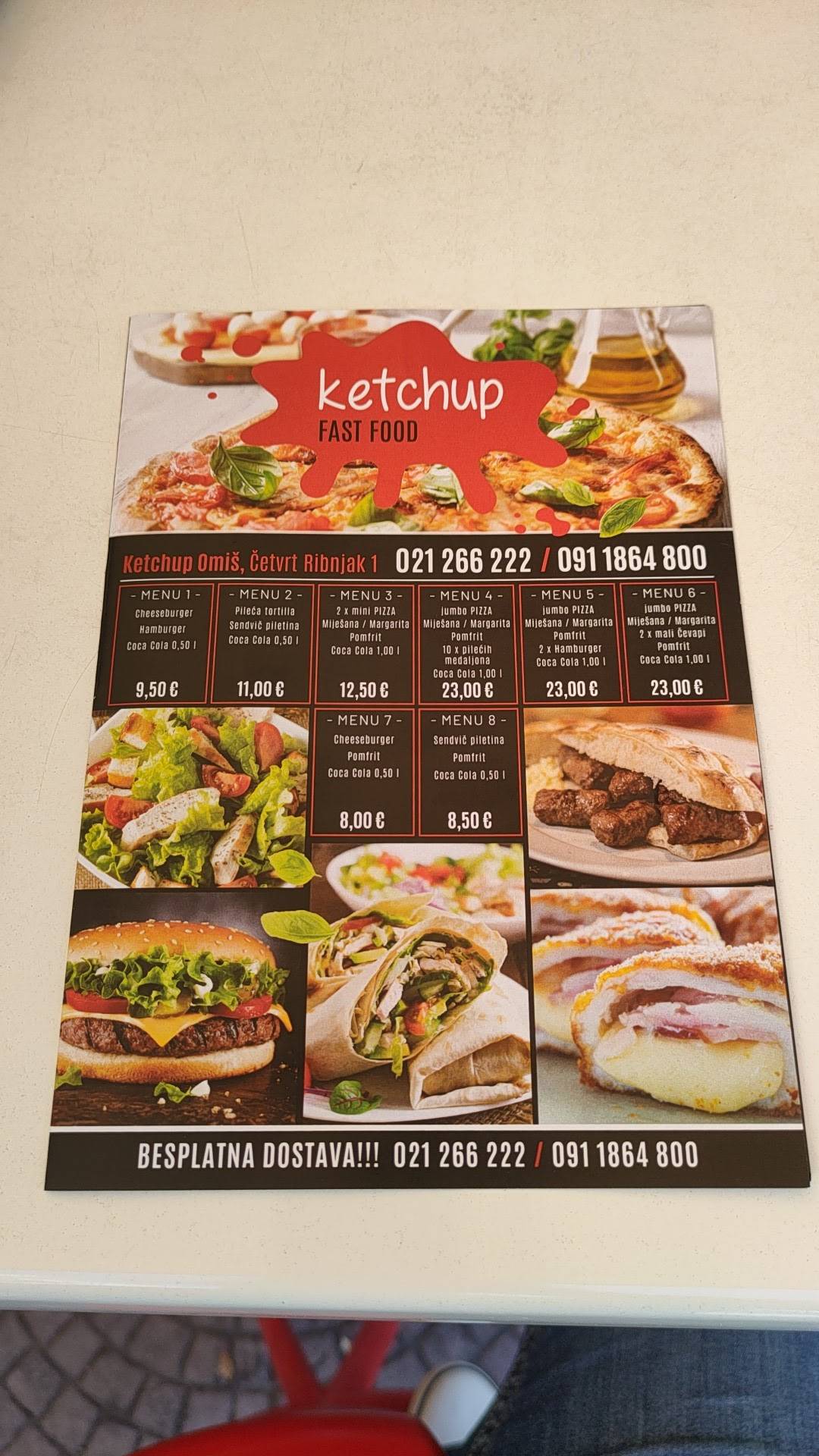 Menu di Fast Food Ketchup 