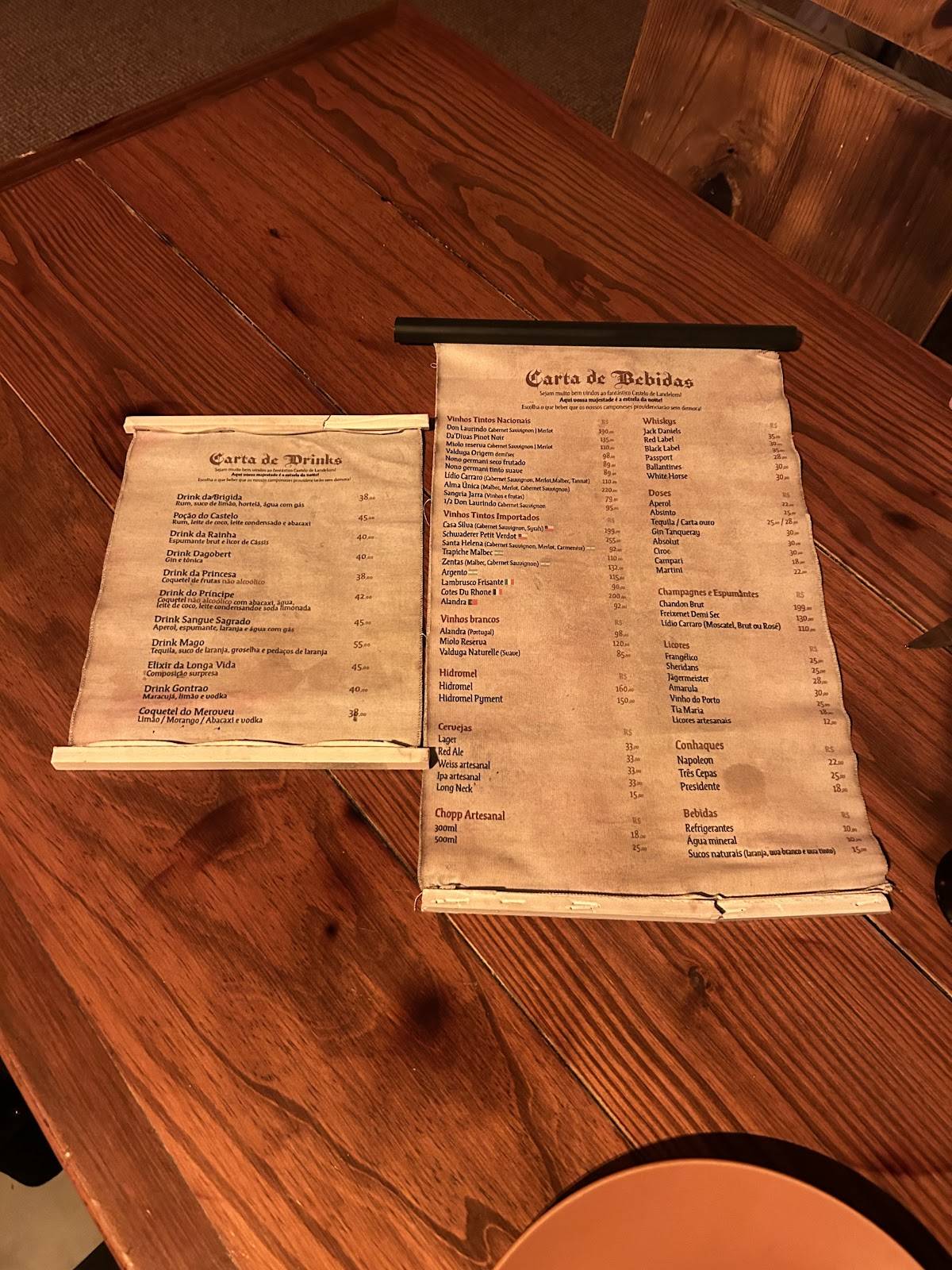 Fondue Castelo Landelom cardápio