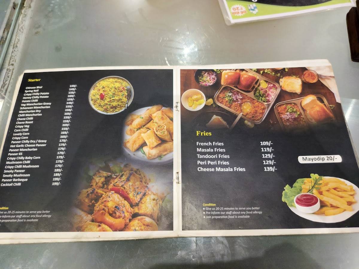 Food Parks menu