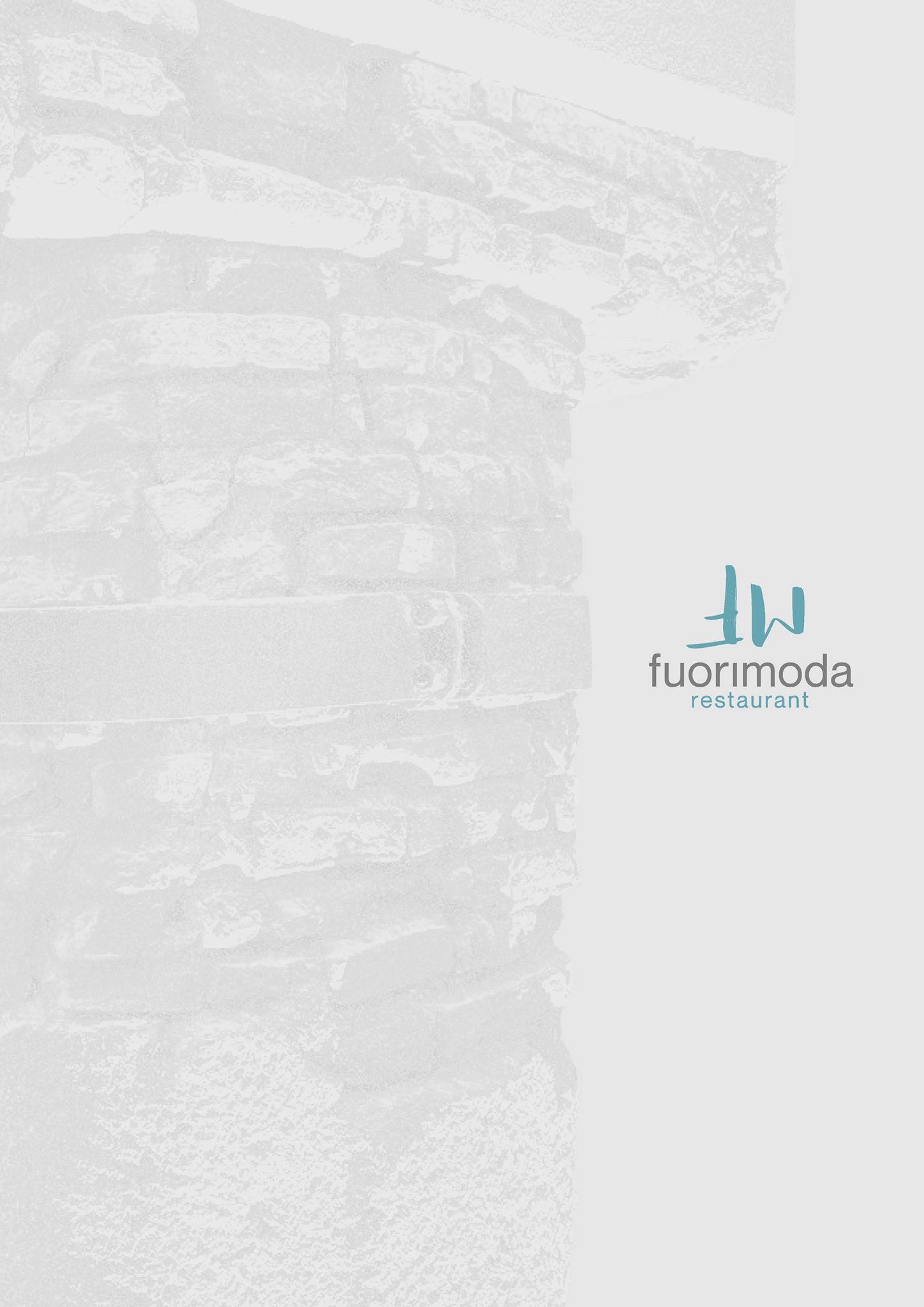 Menu de Fuorimoda Restaurant