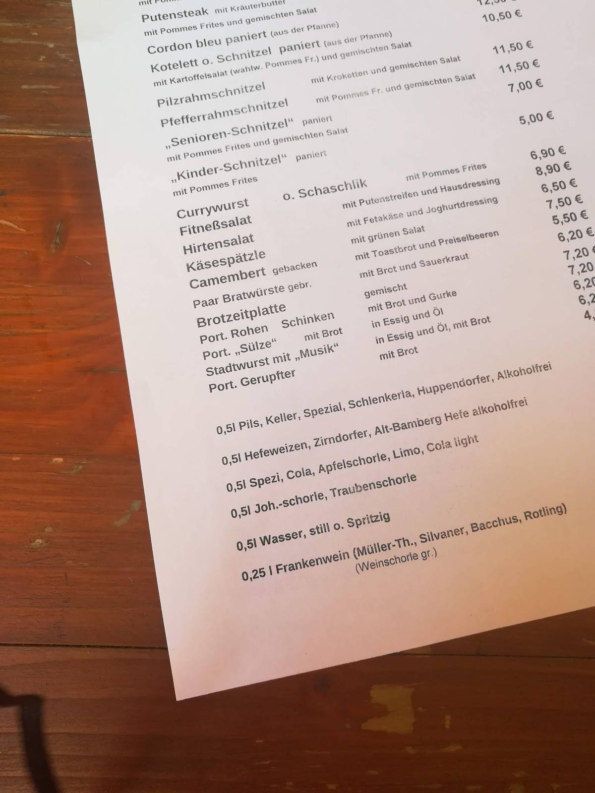 Do & Co Gastwirtschaft München Speisekarte Speisekarte von Gastwirtschaft Hopf restaurant, Pommersfelden