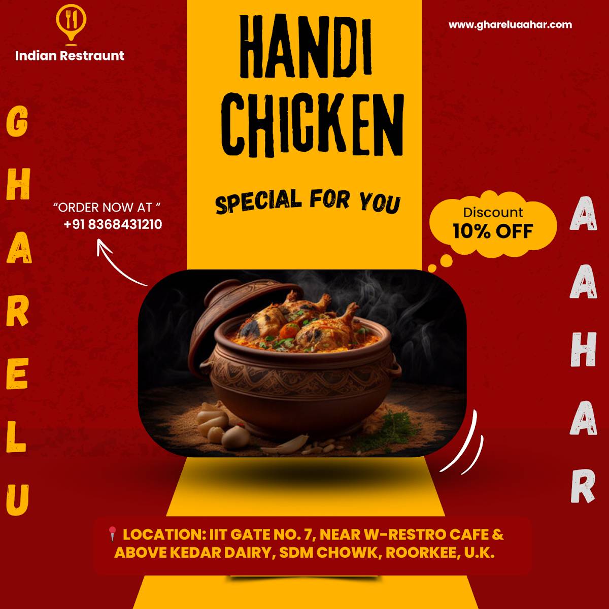 Gharelu Aahar menu