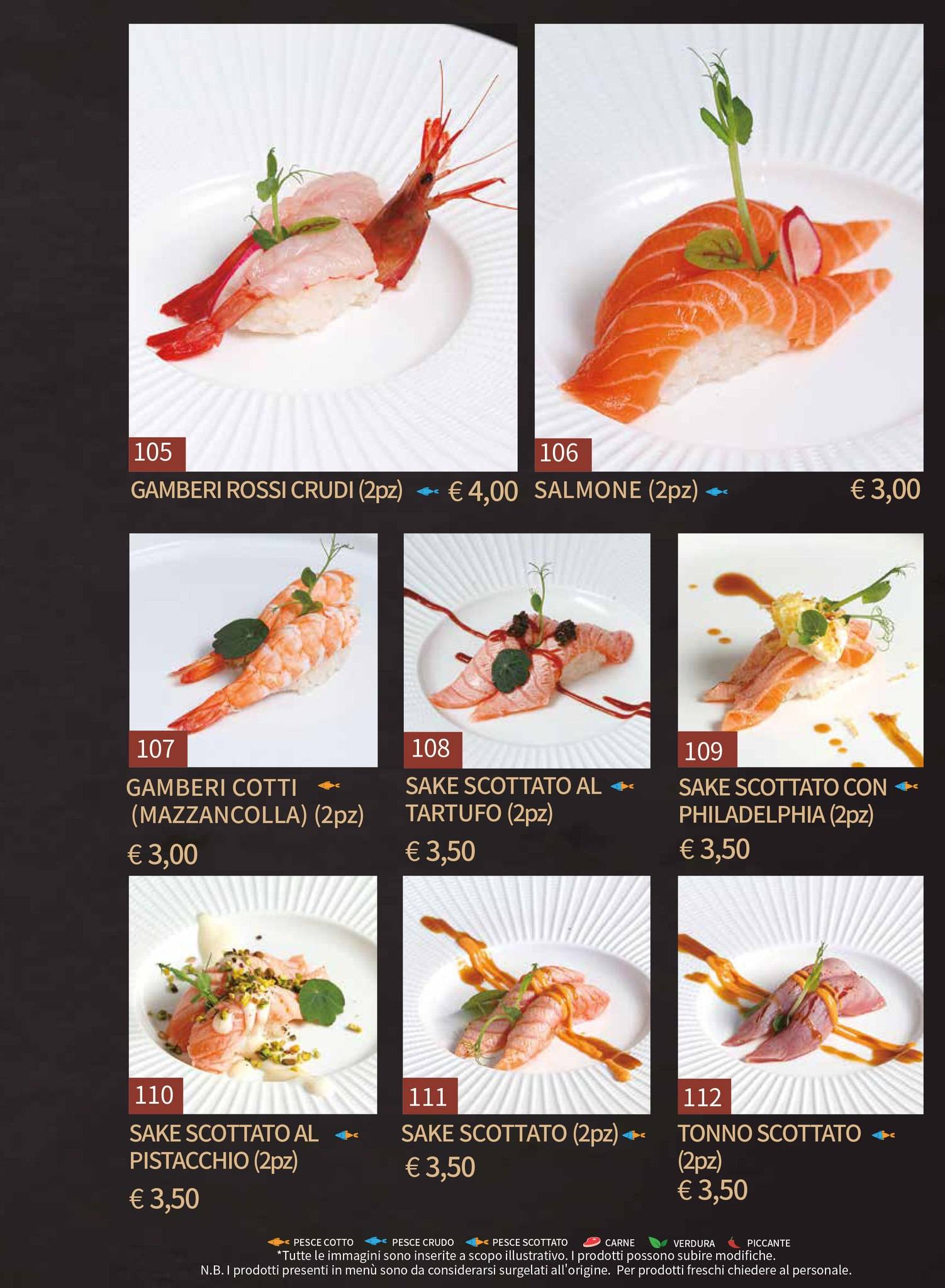 Menu di Gohan Trapani - Ristorante Giapponese 