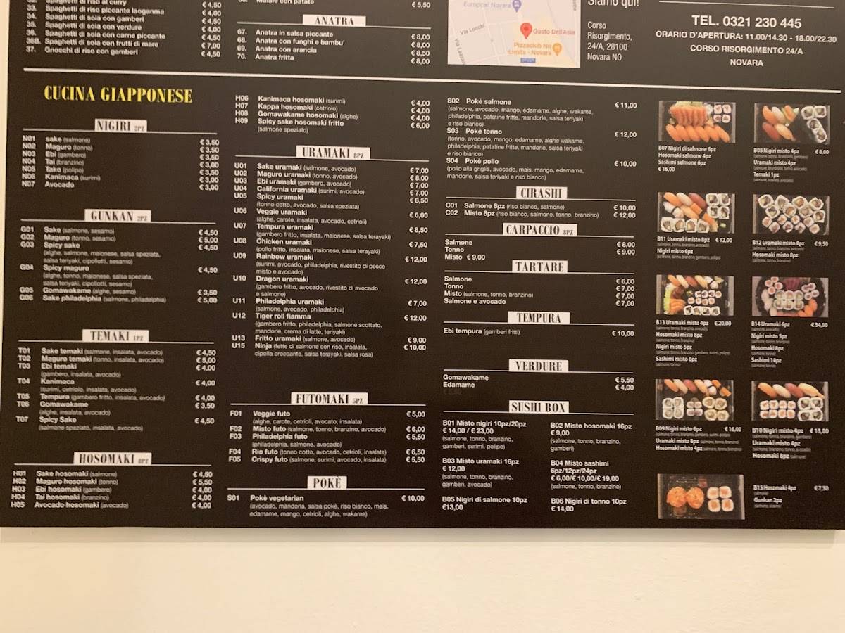 Menu di Gusto Dell'Asia 