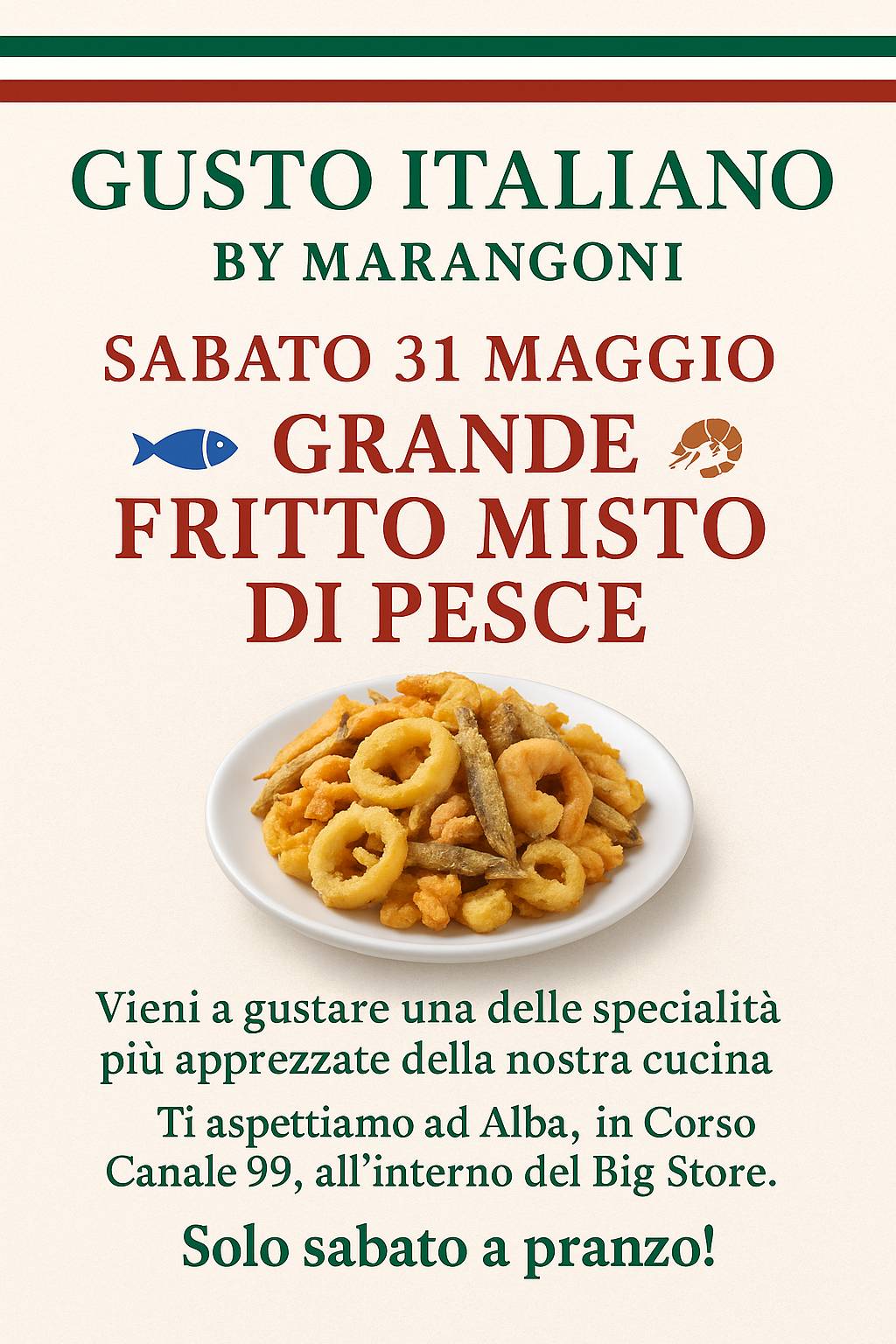 Menu di Ristorante Self-service e Pizzeria Gusto Italiano by Marangoni - Alba 