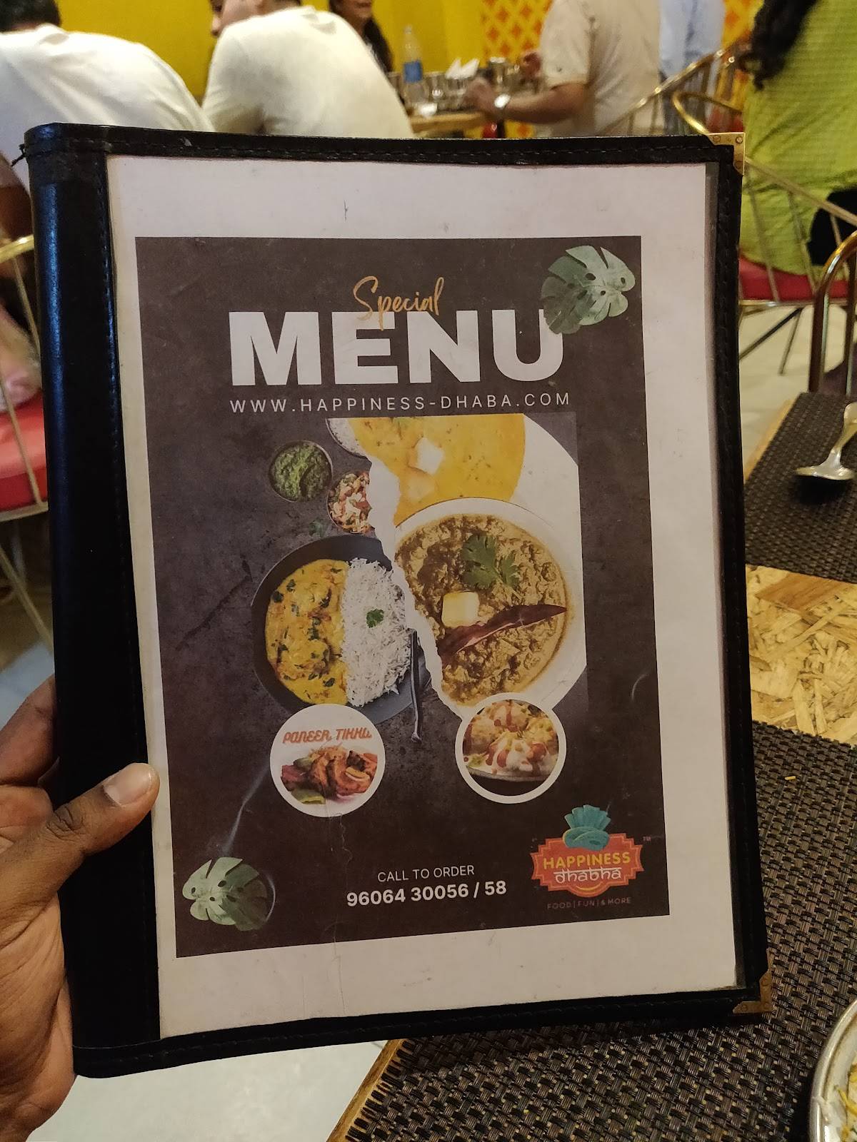 Happiness Dhaba menu