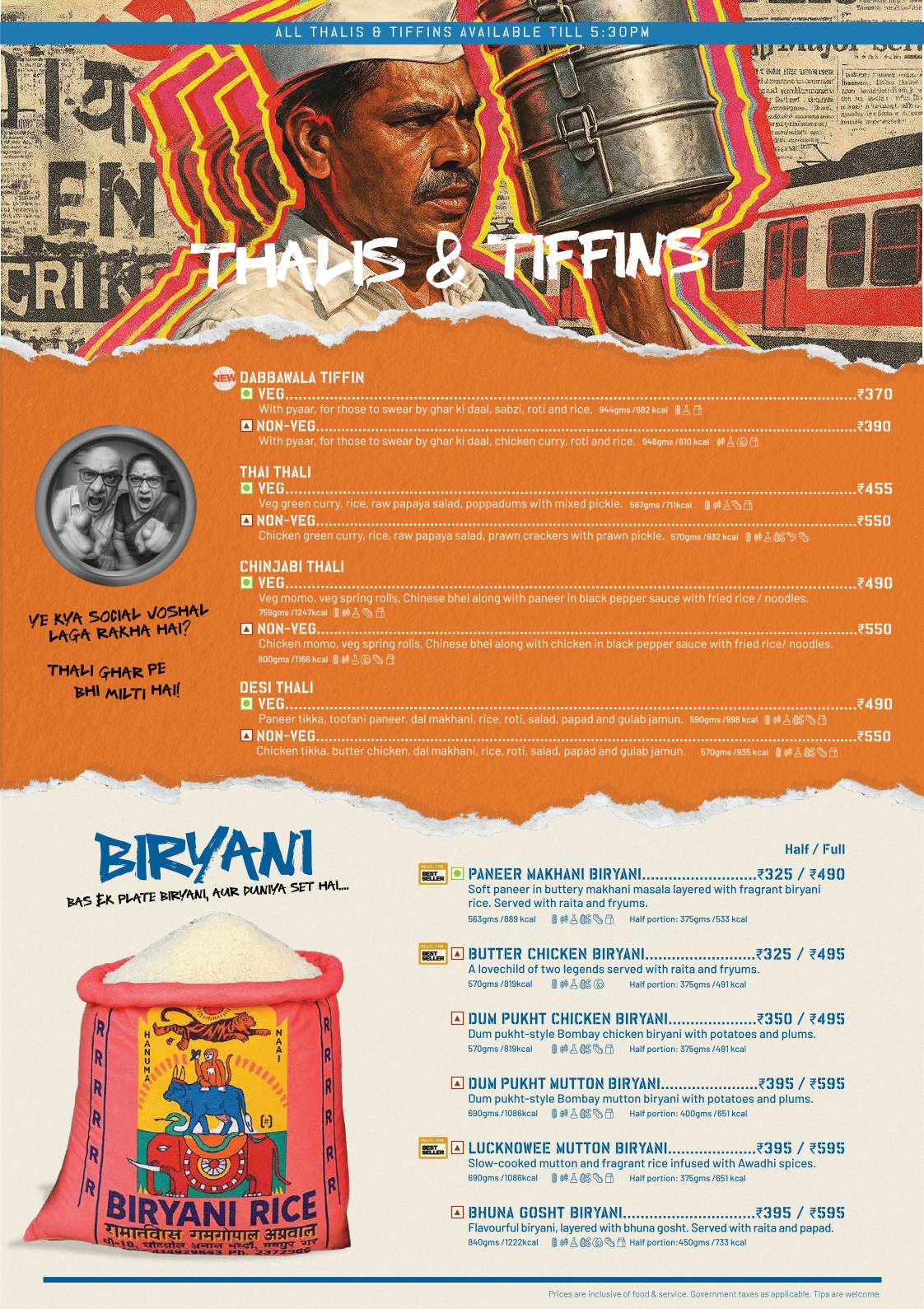 Hebbal SOCIAL menu