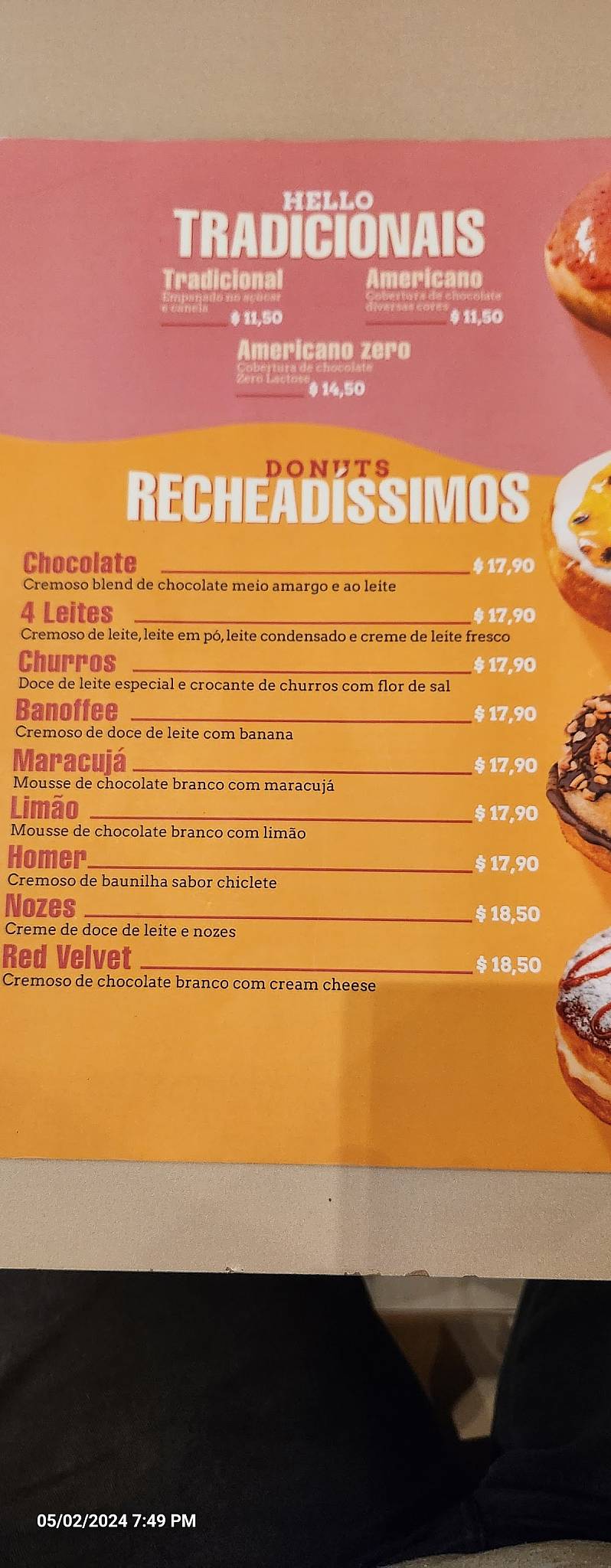 Hello Donuts - Chapecó cardápio