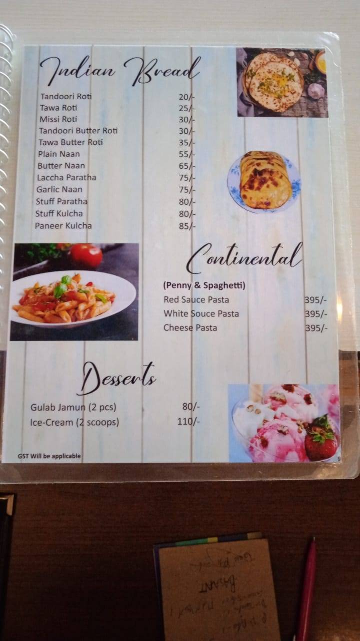 Hidden leaf cafe & resto menu