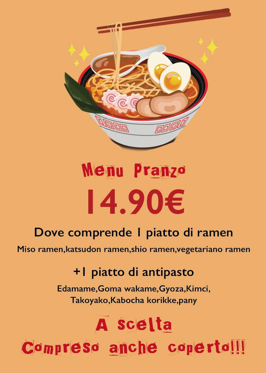 Menu di Himawari Ramen 