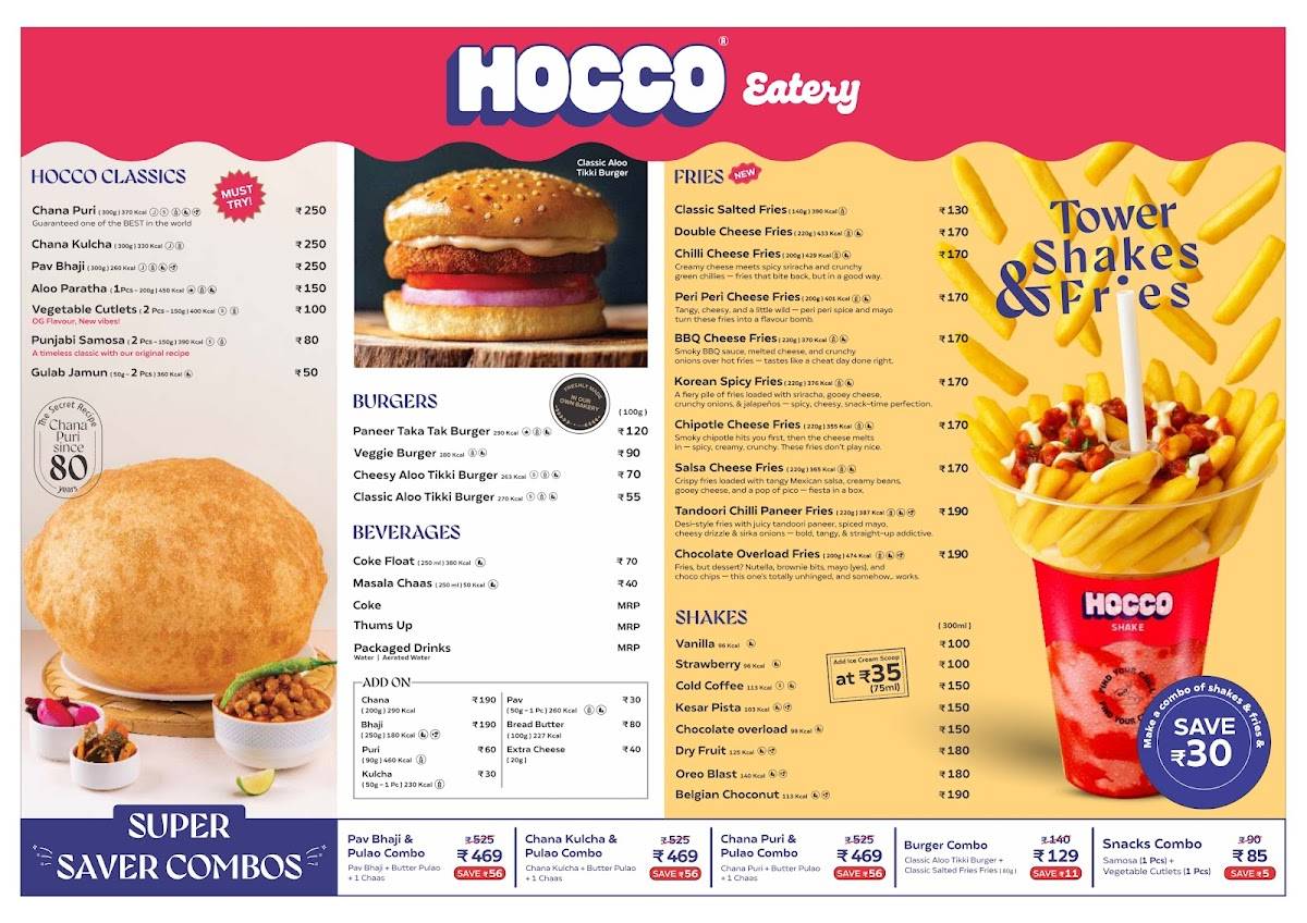 Hocco Eatery Bhavnagar menu