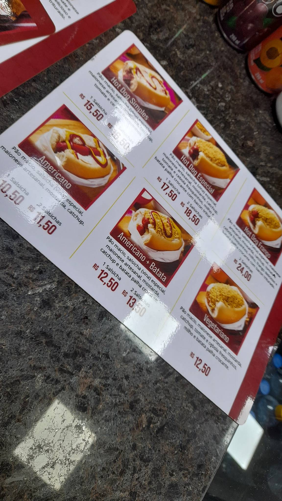 Hot Dog Expresso Move - Portão cardápio
