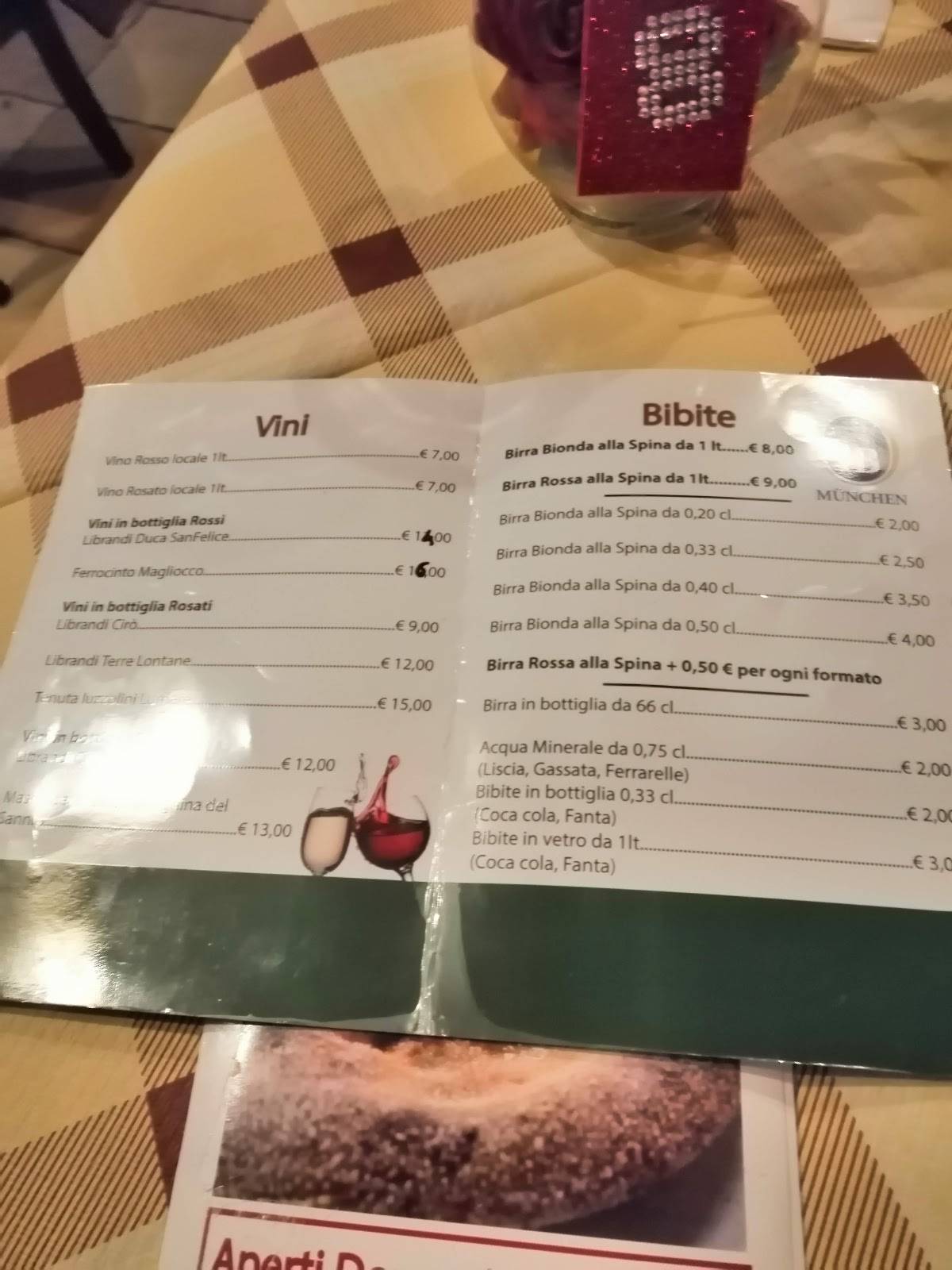 Menu di Ritrovo della Montagna 