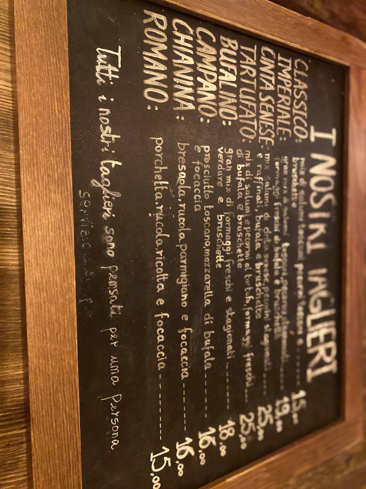 Menu di Il Tagliere Toscano Prati 