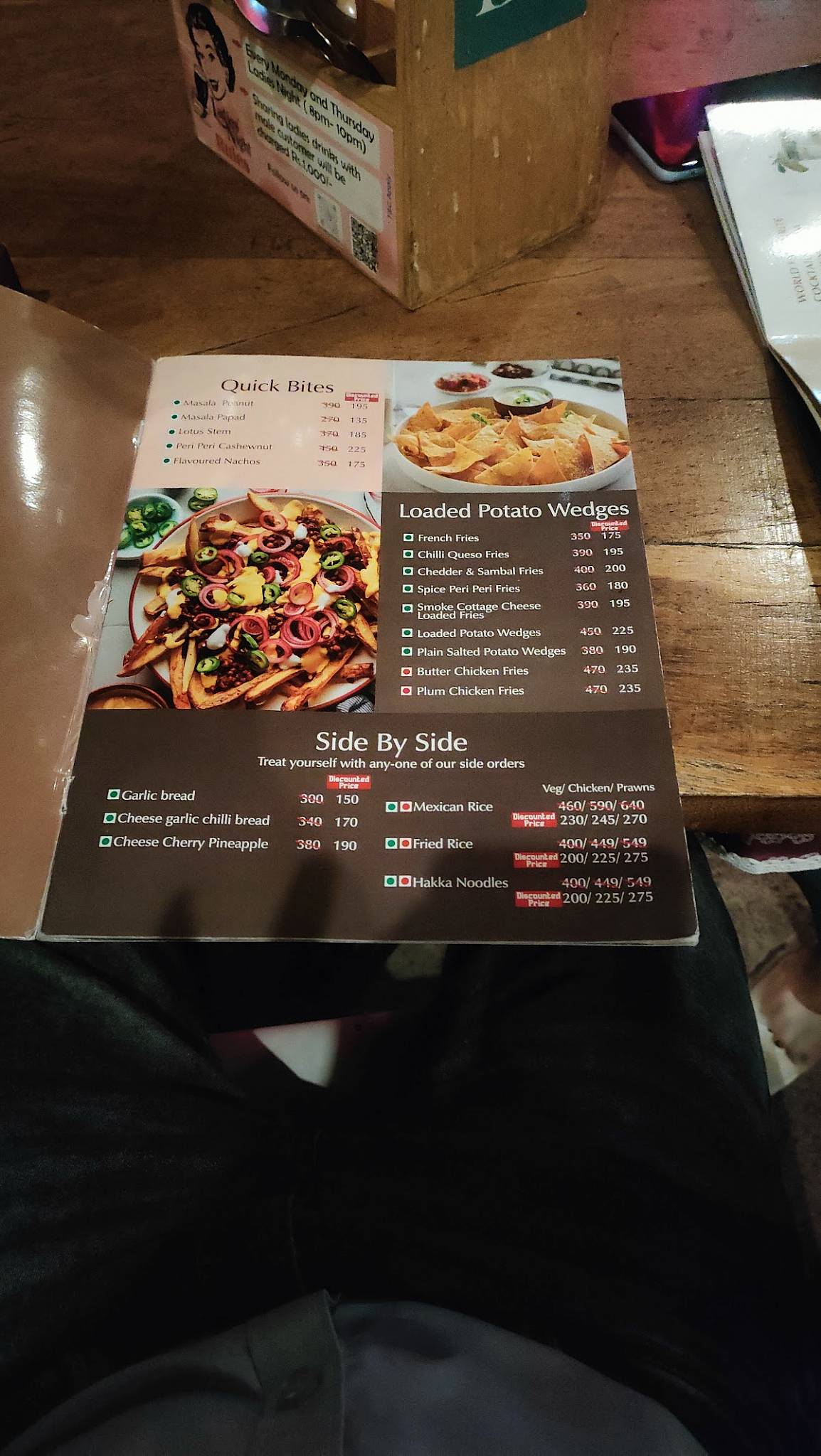 Indimex Magarpatta menu