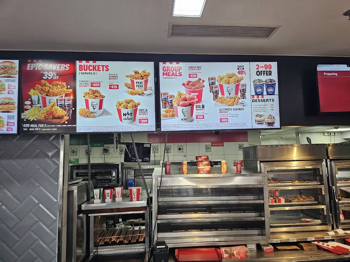 KFC menu