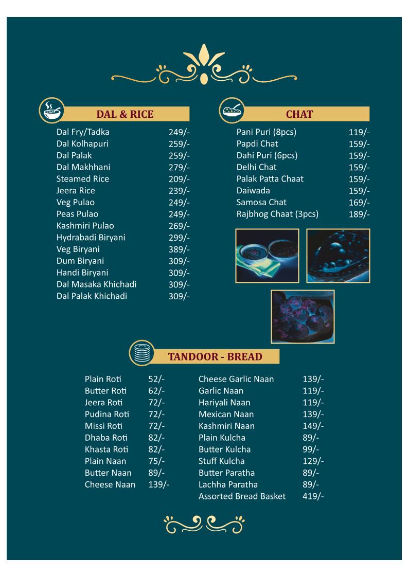 Kathiyawadi Jalsa menu