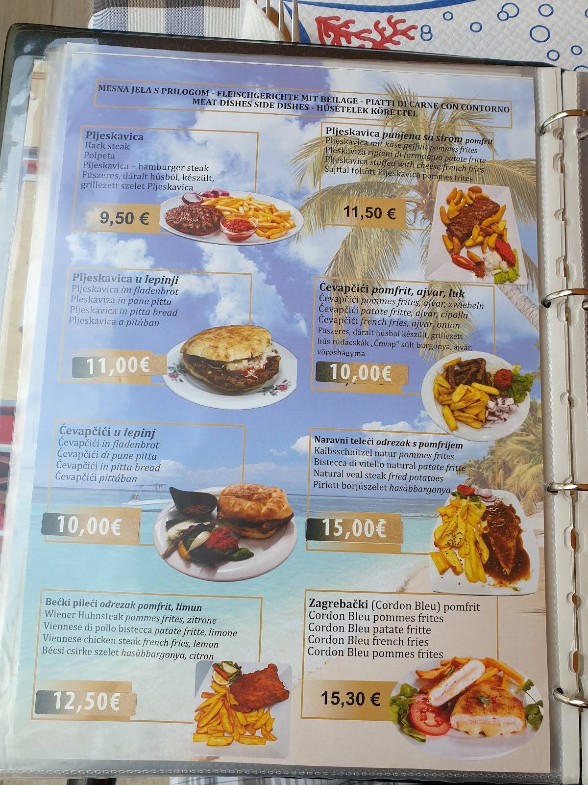 Menu di Kavana PIKO 