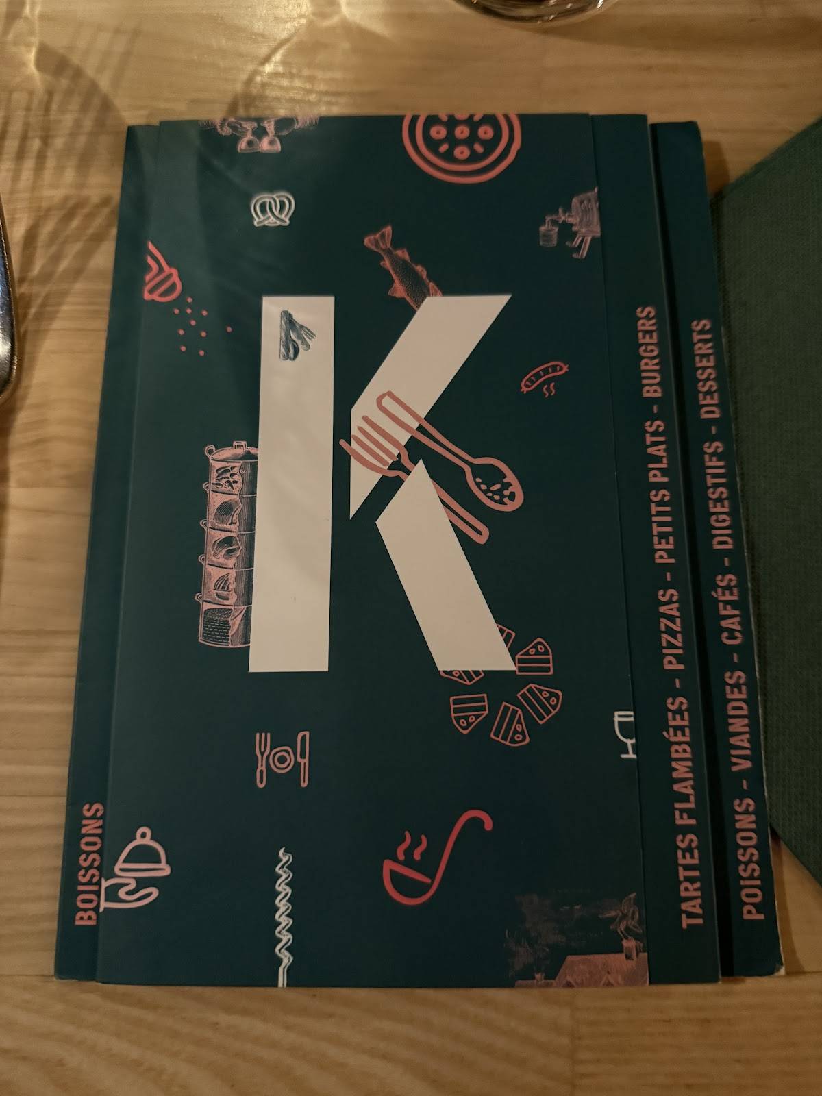 Menu de Restaurant Kirmann