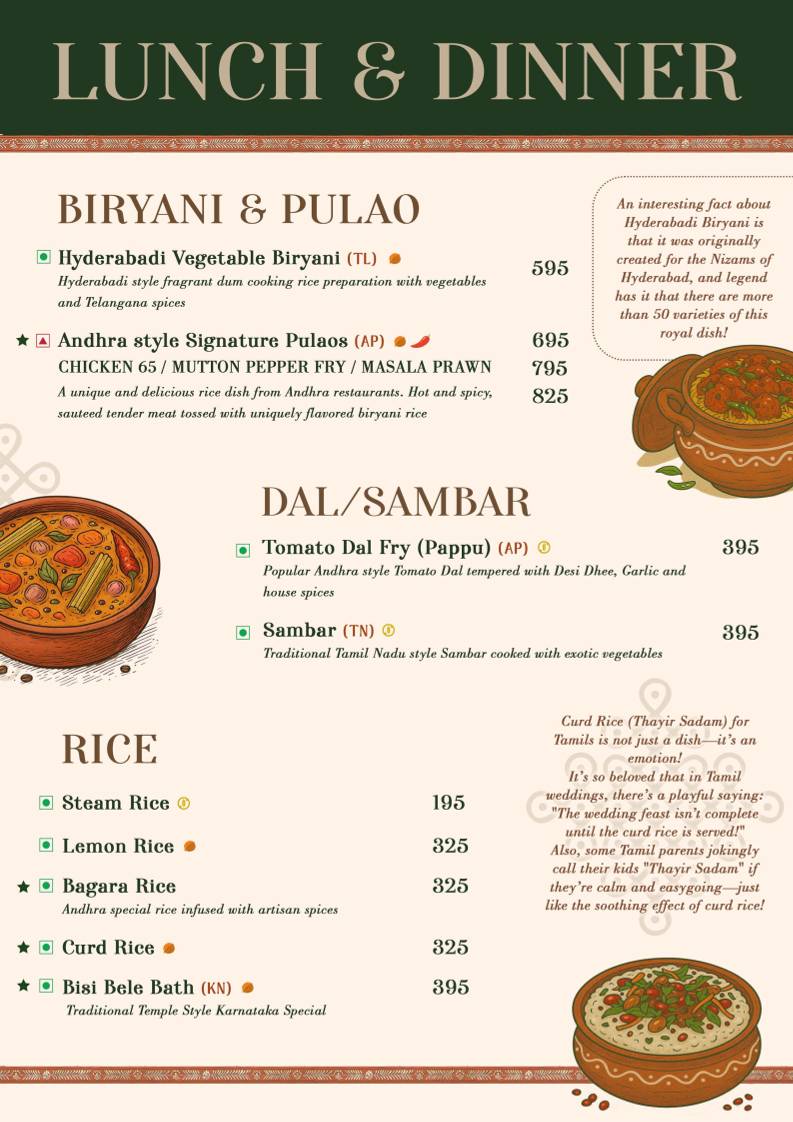 Kokkam menu