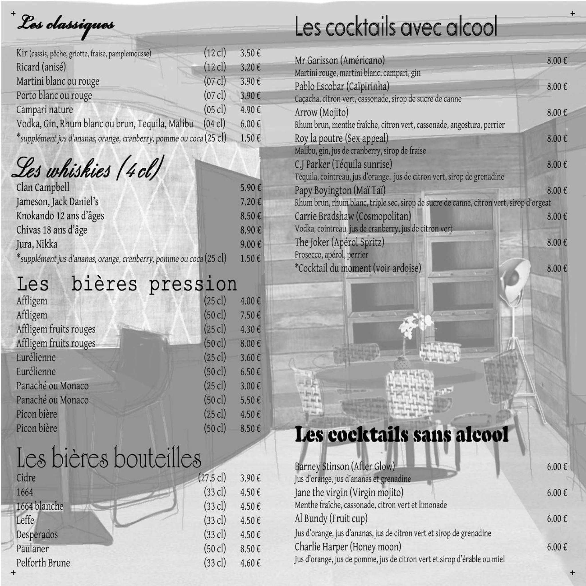 Menu de L'AnneXe