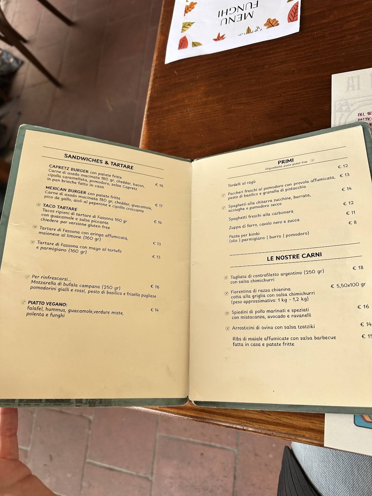 Menu di La Loggia del Capretz Bistrot 