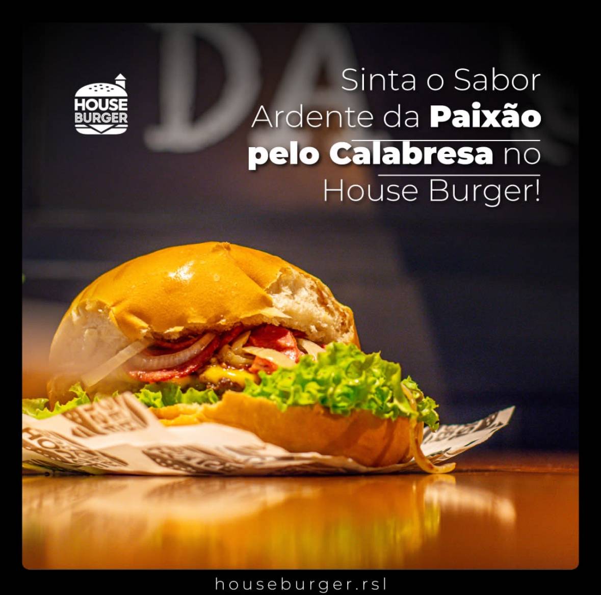 House Burger cardápio