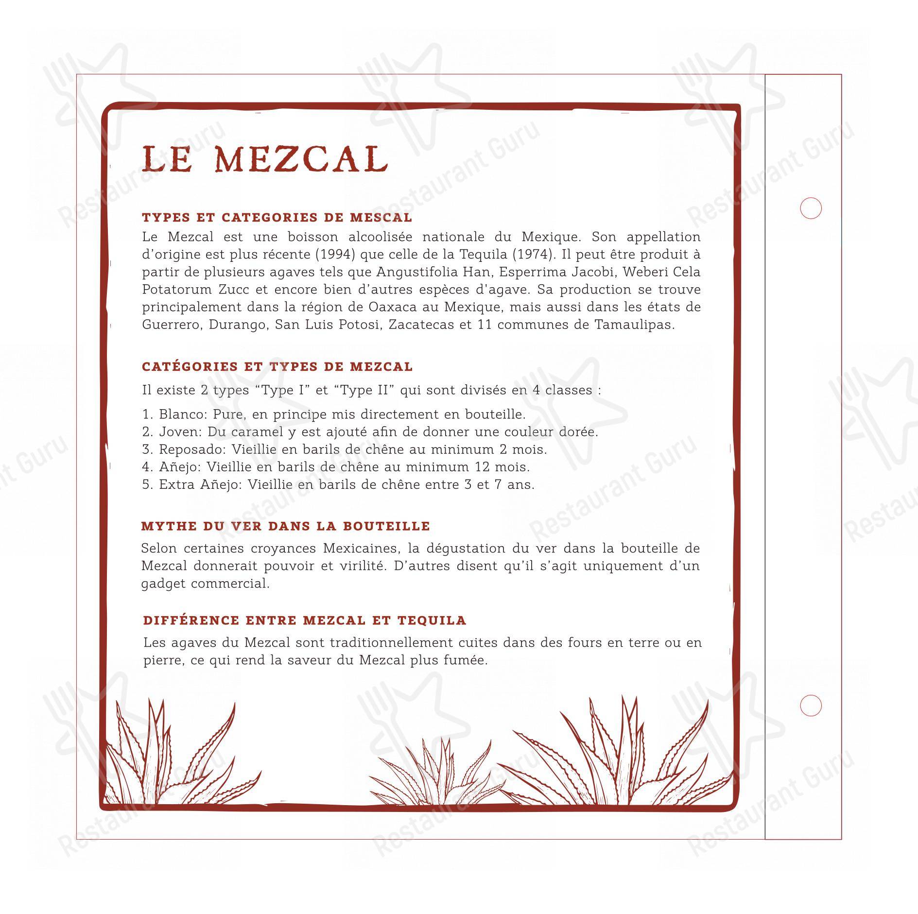 Restaurant Le Chat Rouge in Ginevra - Основное меню