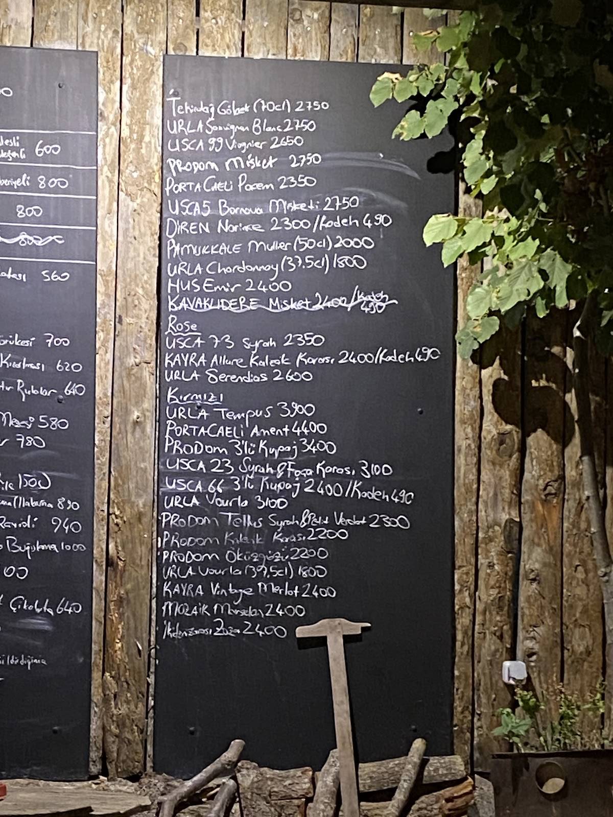Menu de Levan