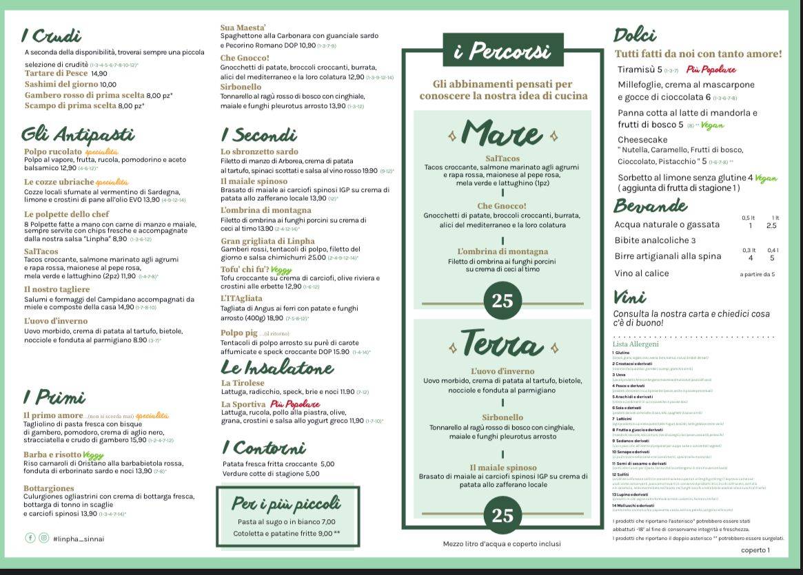 Menu de Linpha