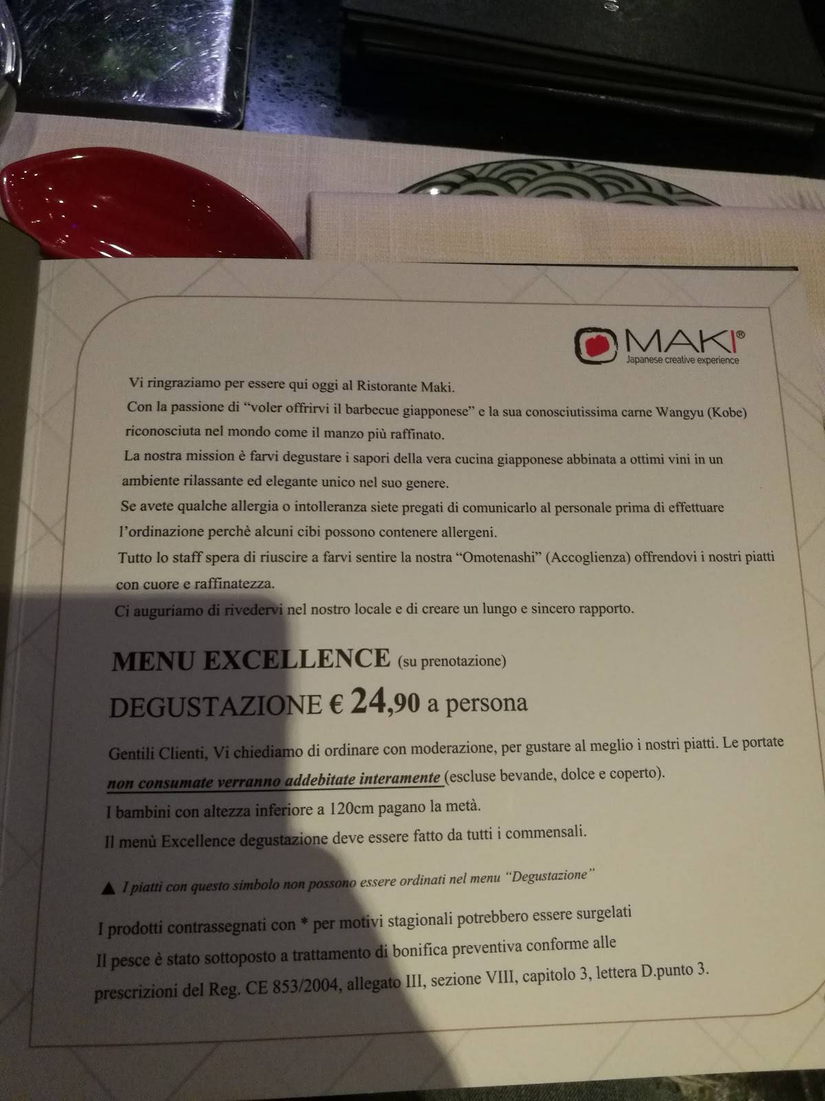 Menu di Maki 