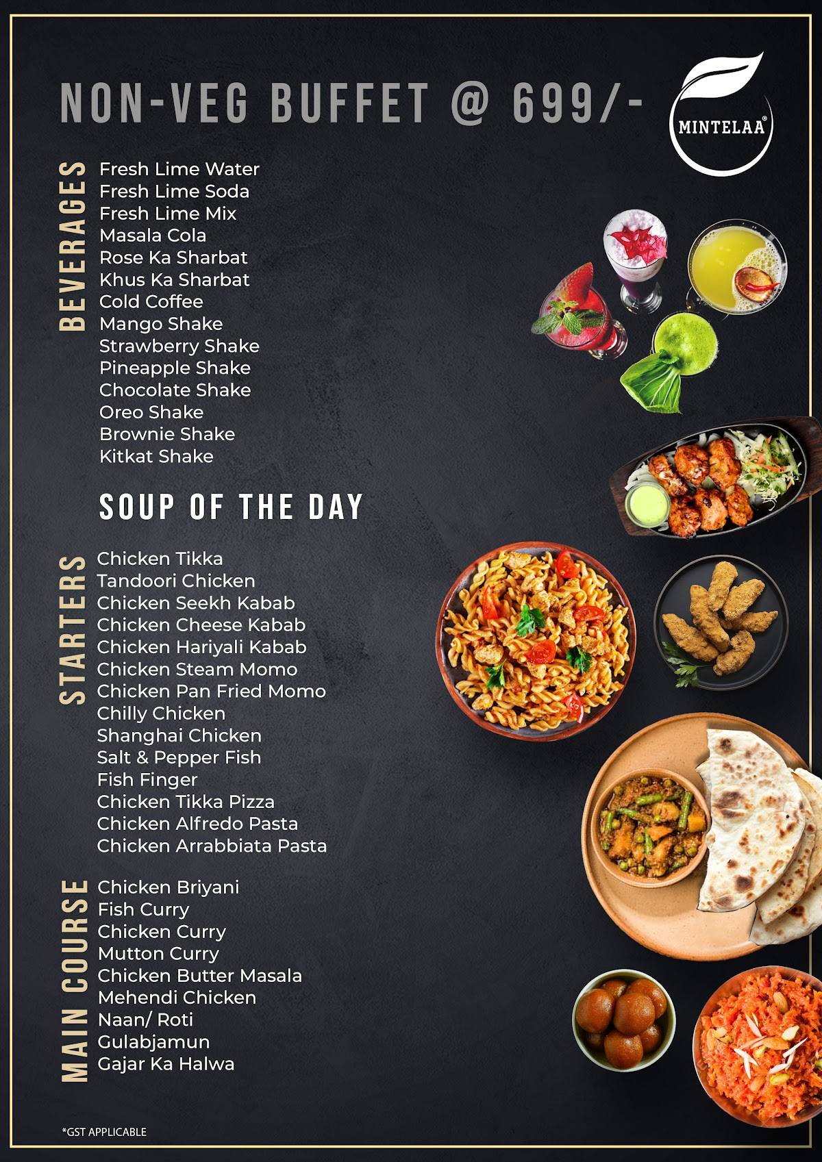 Menu at Mintelaa Jamshedpur, Jamshedpur