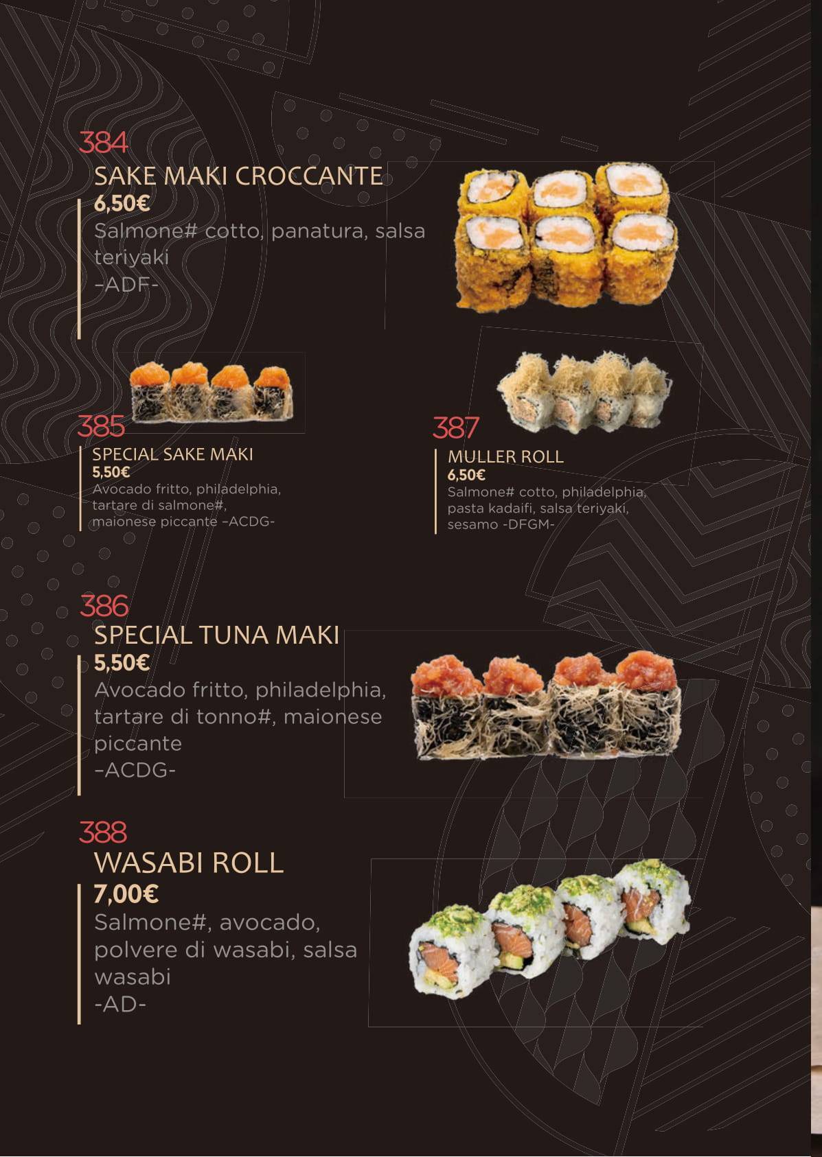 Menu di Moku Tiburtina 