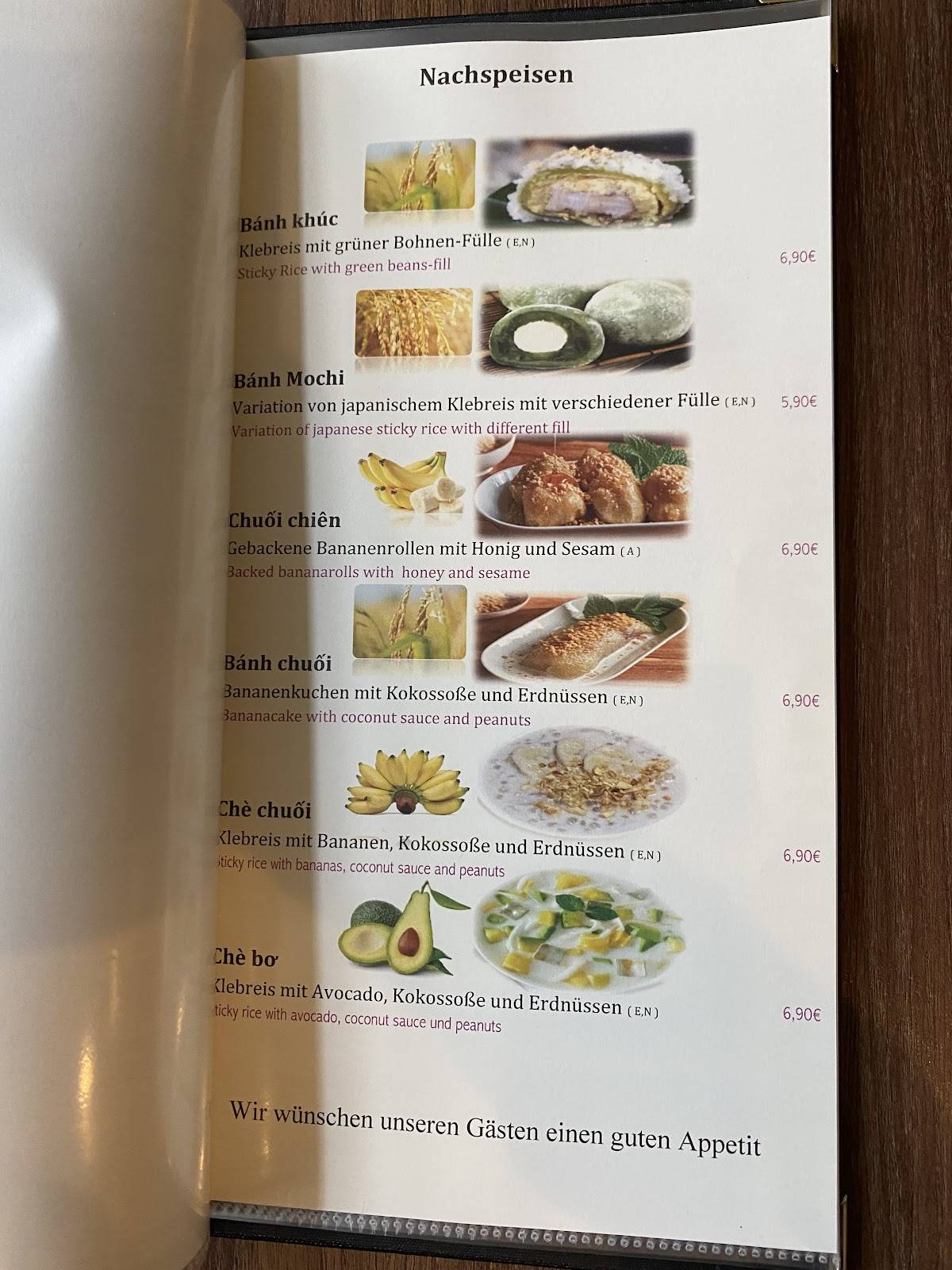 Menu de Nem
