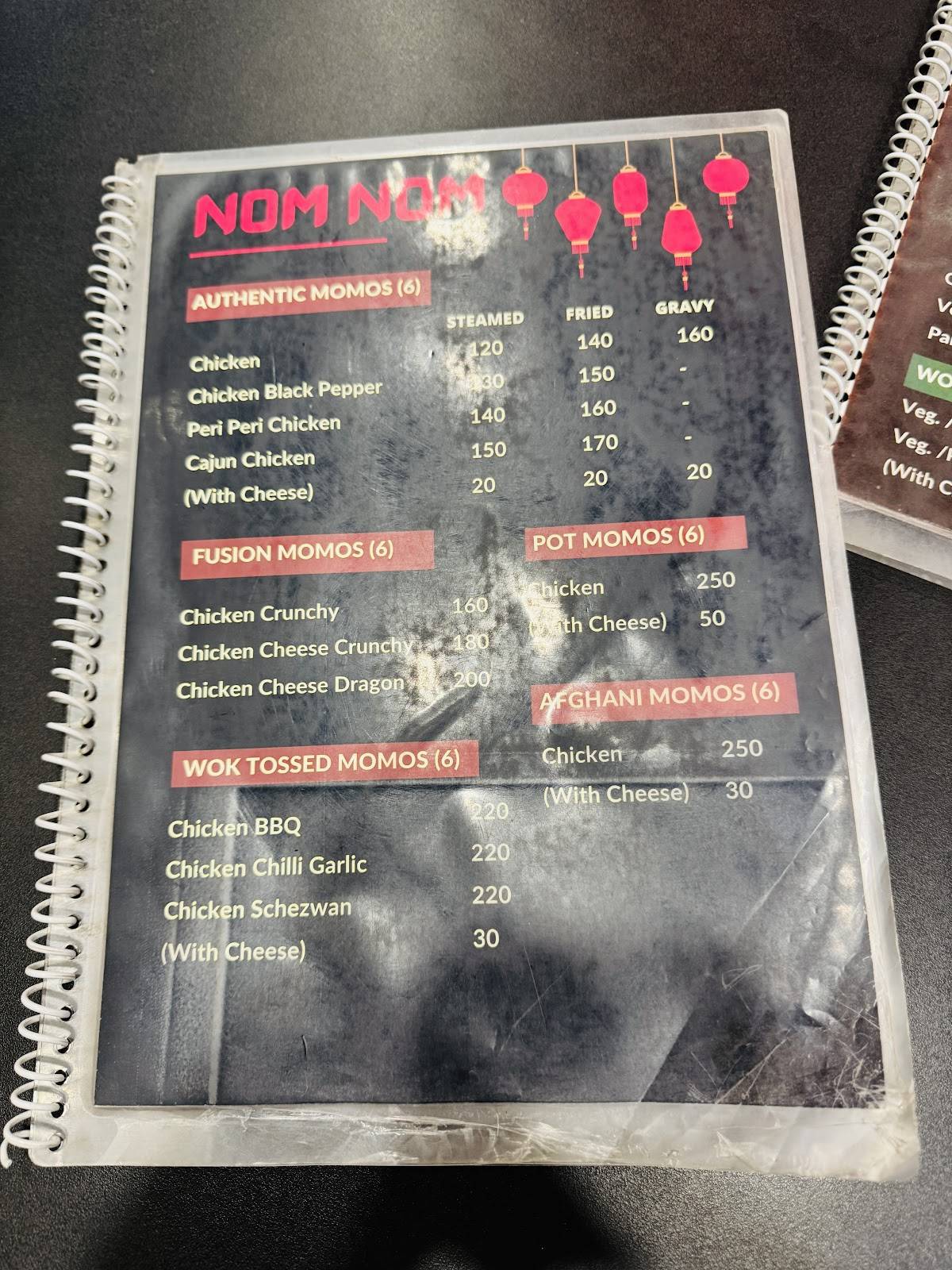 Nom Nom menu