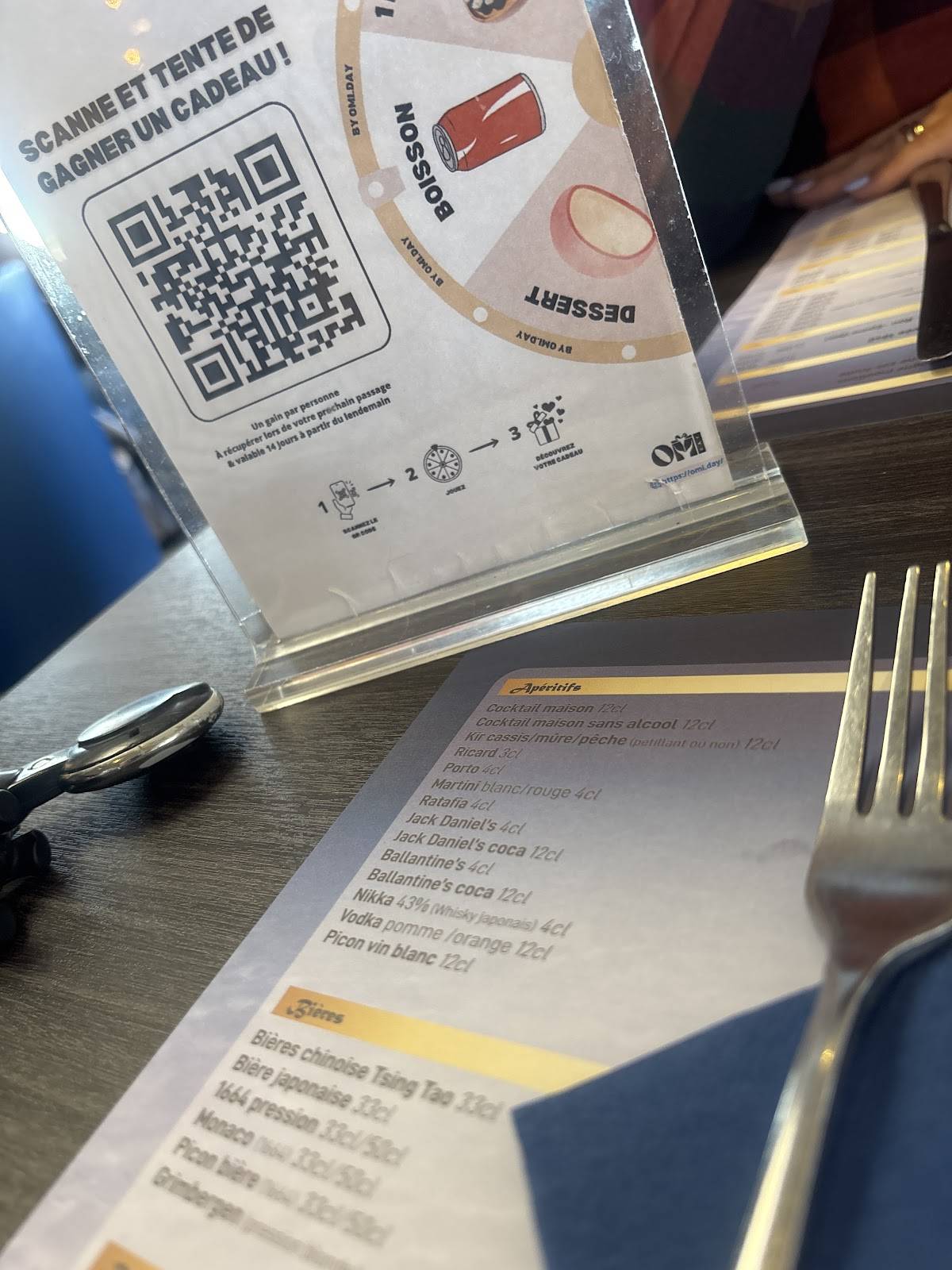 Menu de O'Grand Buffet