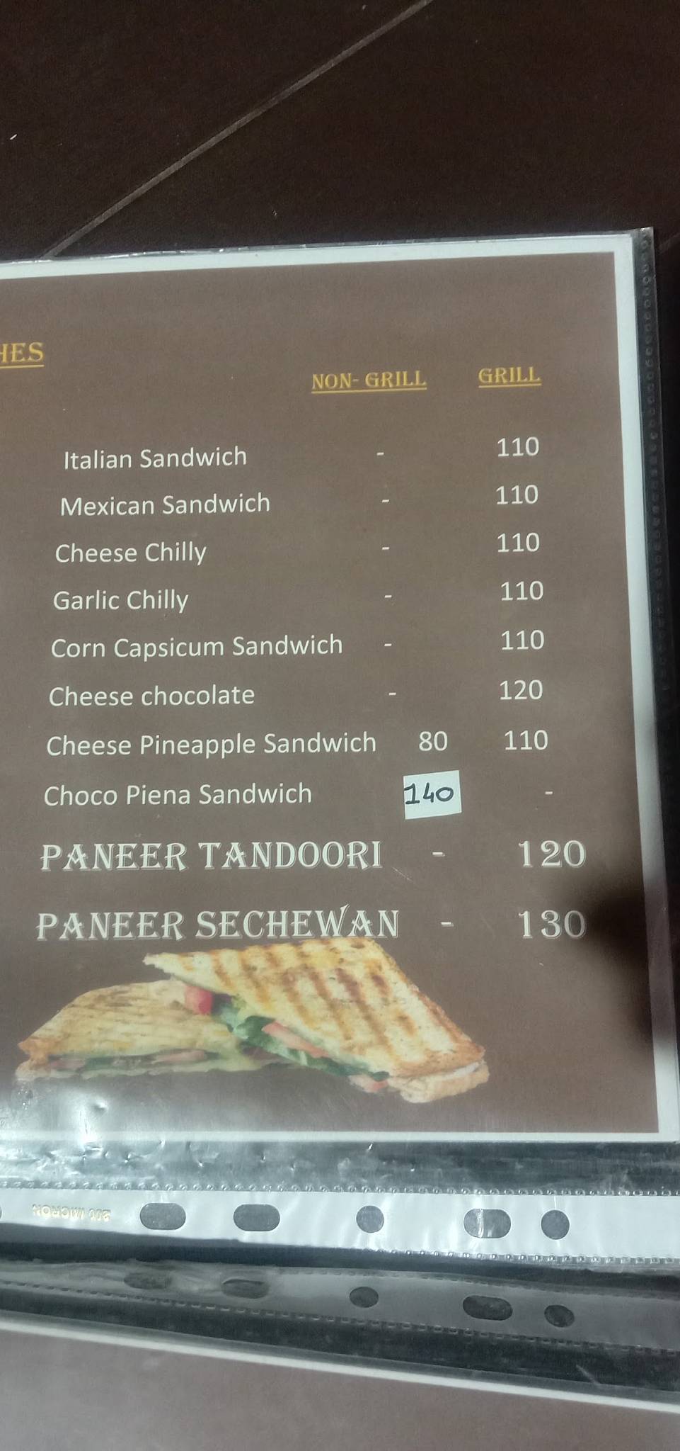 OM FAST FOOD menu