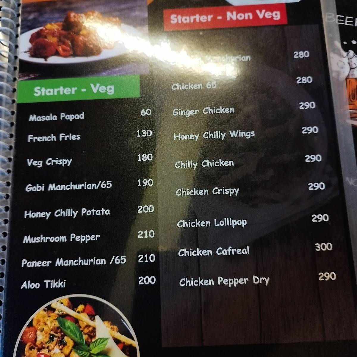 Olio's menu