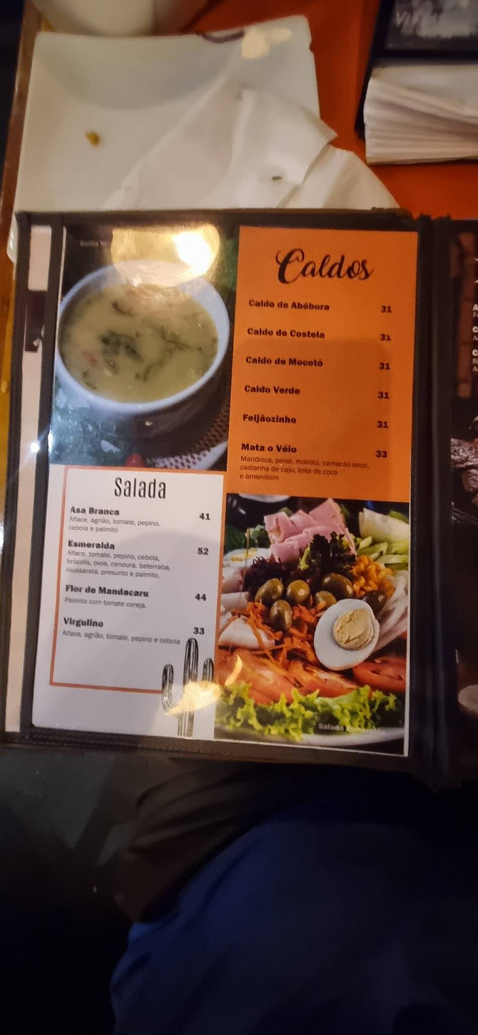 Panelão do Norte cardápio