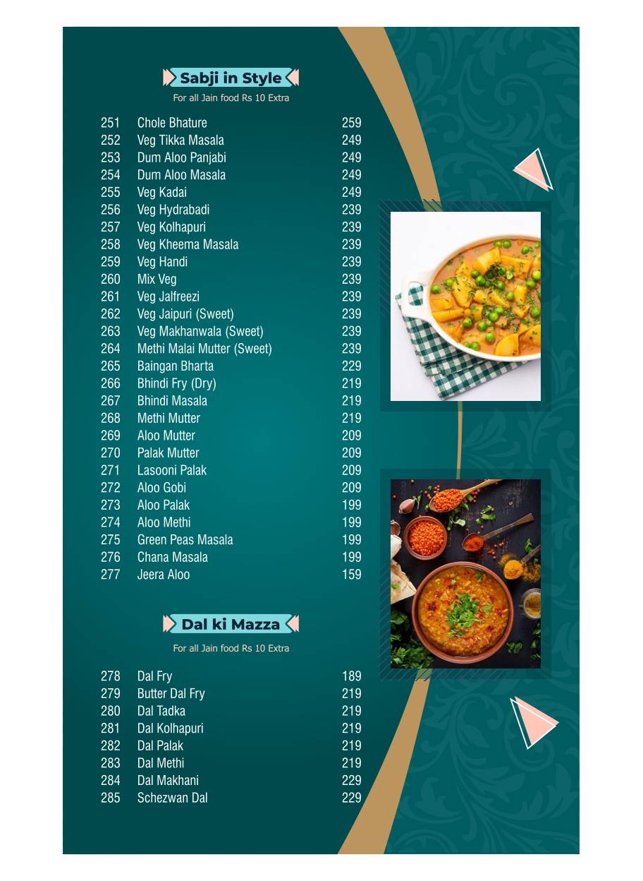 Parivar Veg Restaurant Best family Restaurant menu