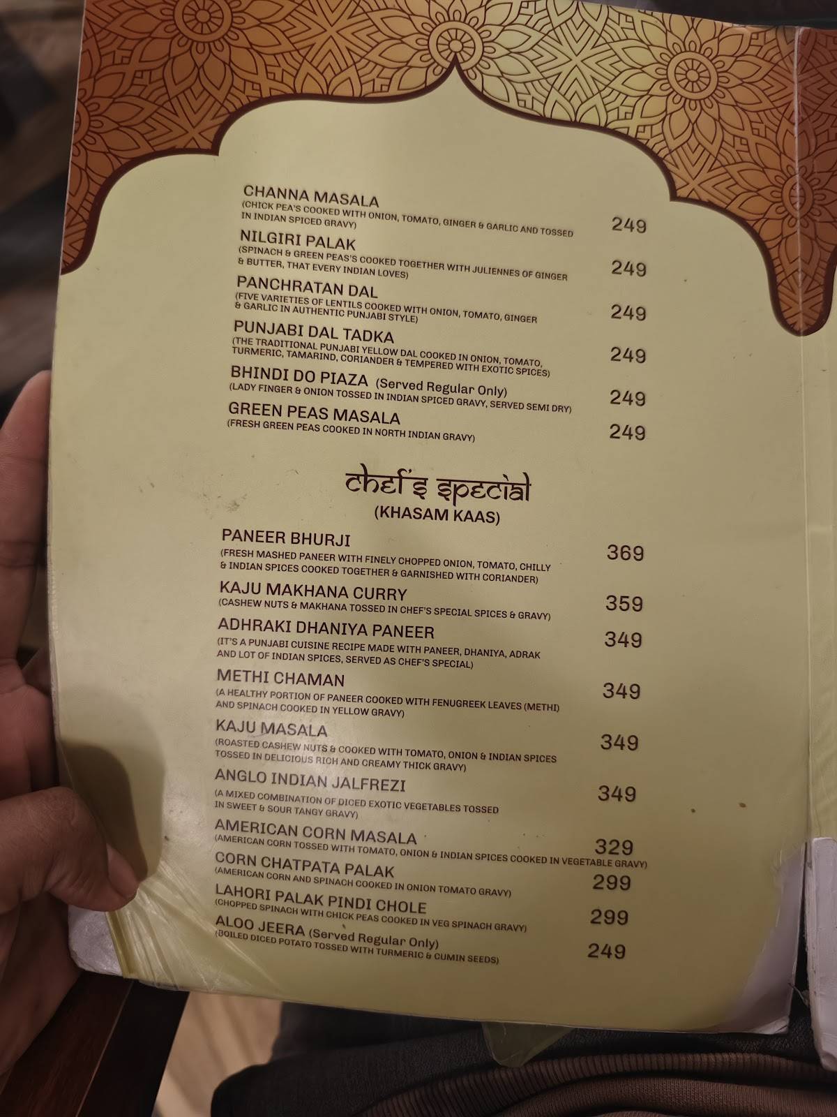 Paushtik Restaurant Pure Vegetarian Family Restaurant menu