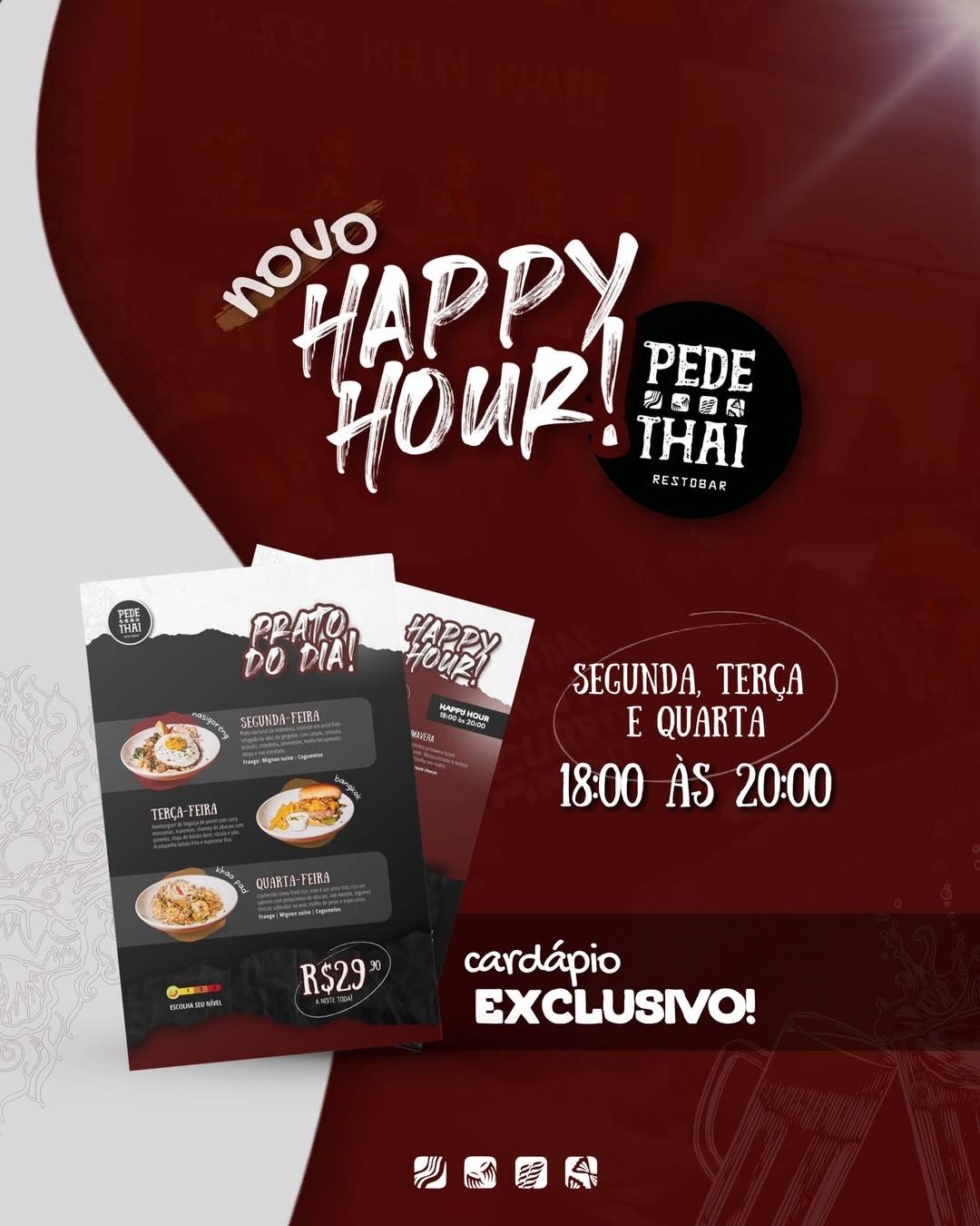 Pede Thai Restobar cardápio