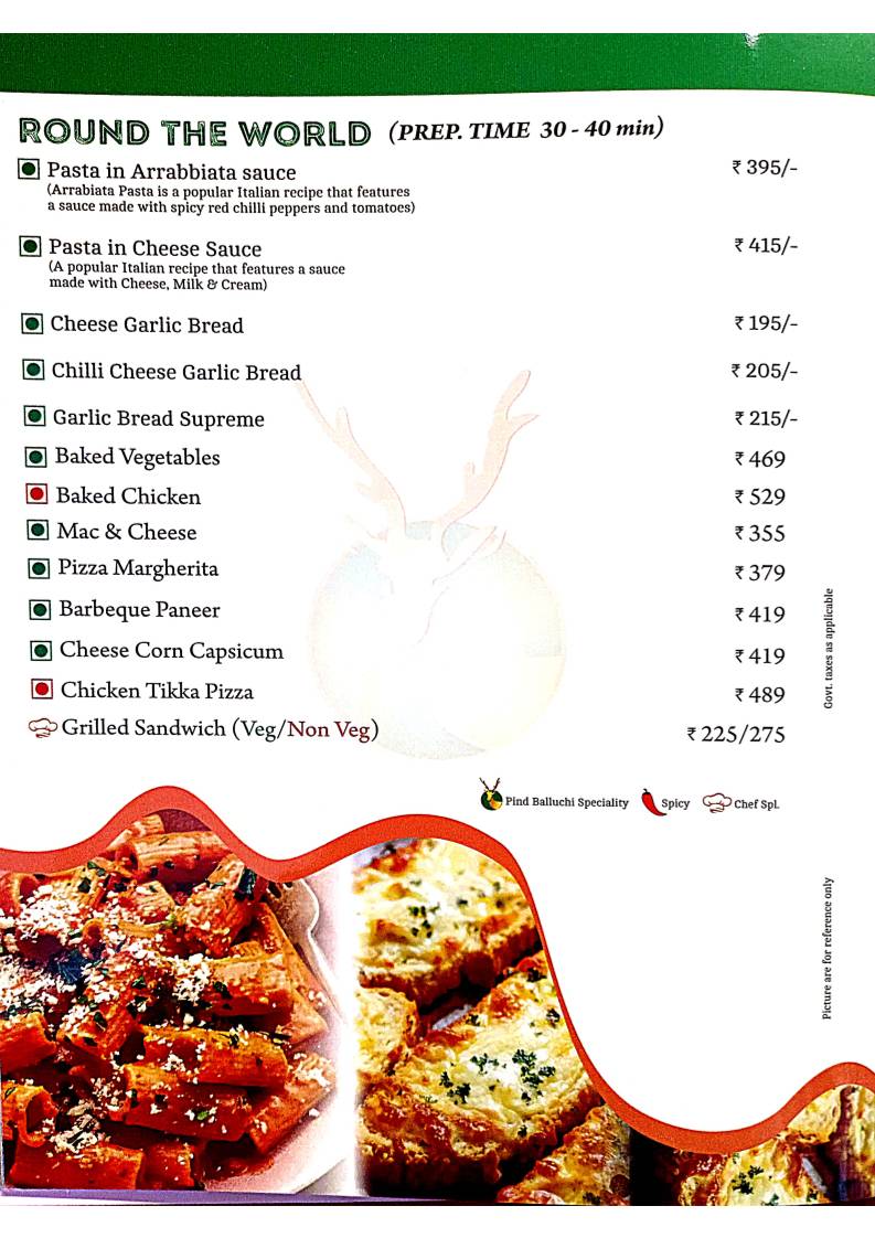 Pind Balluchi - Family Restaurant in Kanpur, Best Family Restaurant in kanpur menu